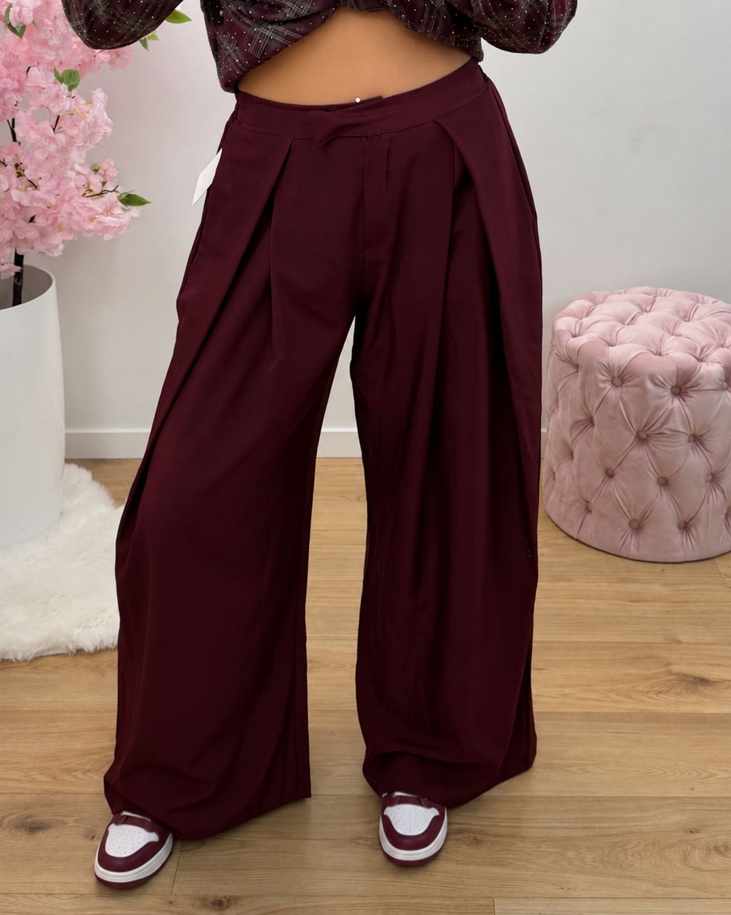 Pantalon Miley bordeaux