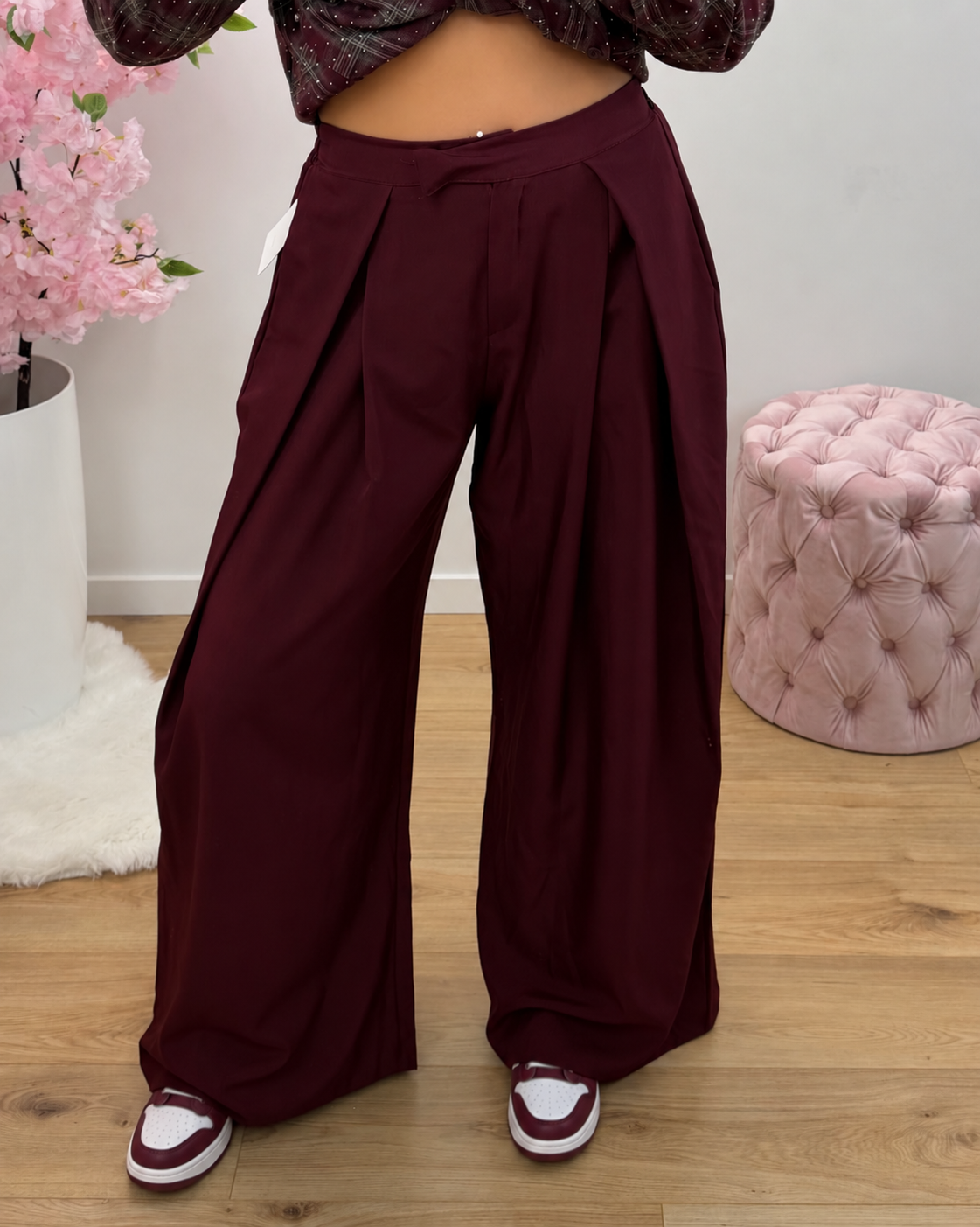 Pantalon Miley bordeaux