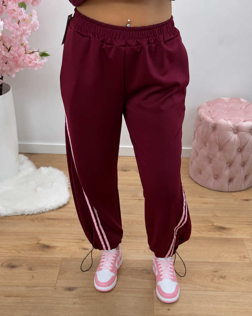 Broek Indy bordeaux
