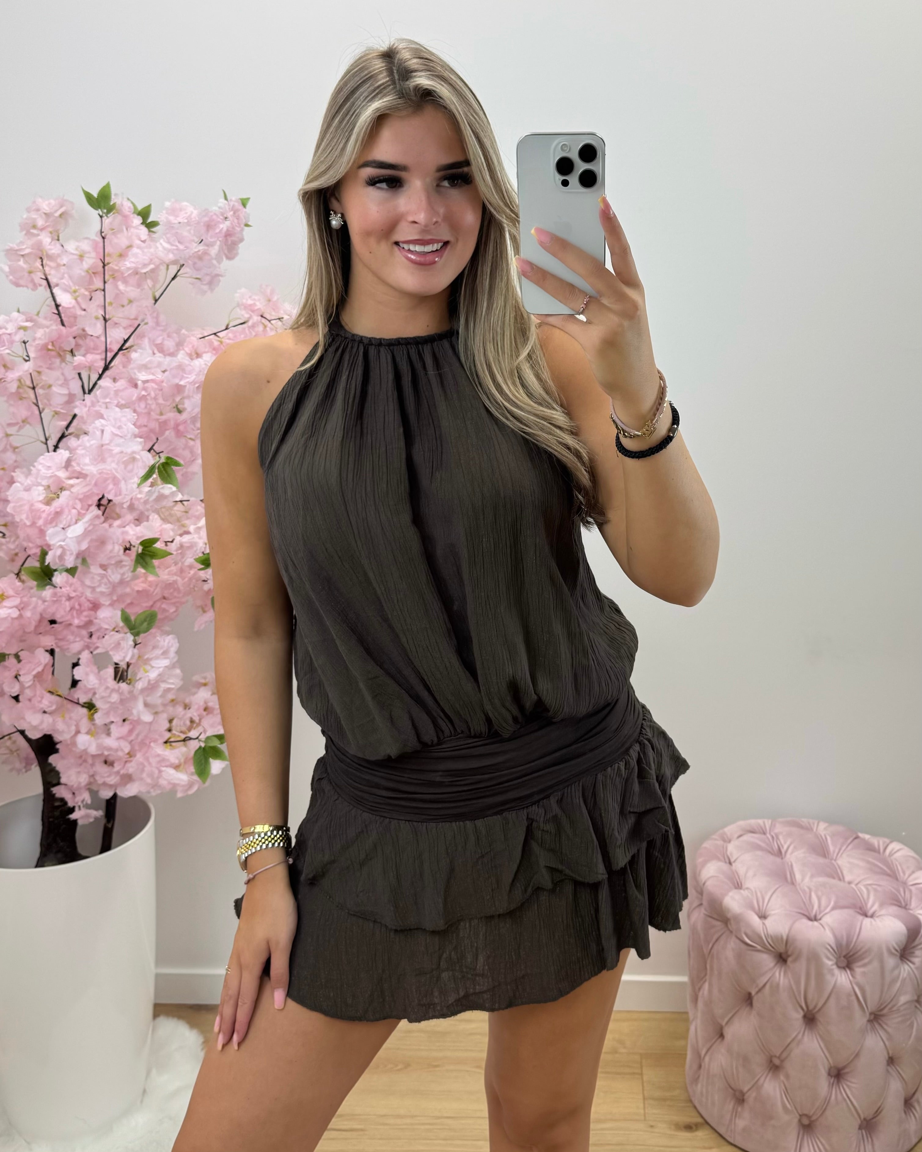 Playsuit Glamour bruin