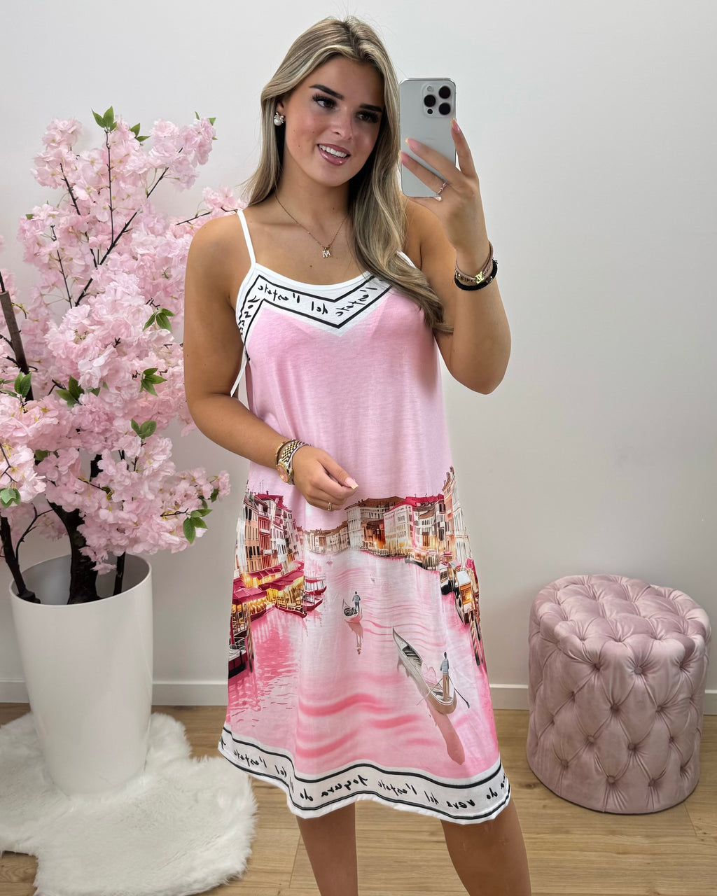 Jurk Morena roze