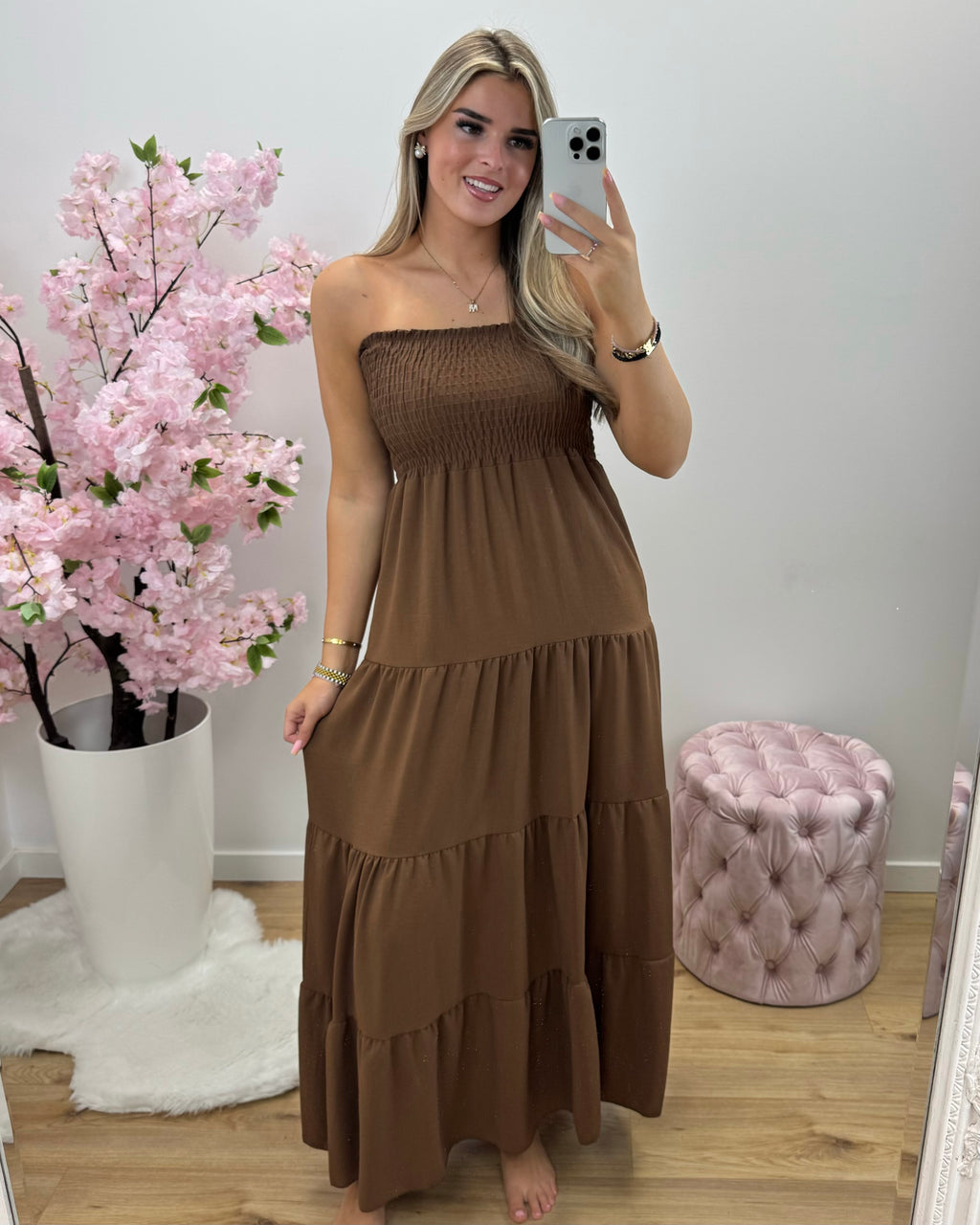 Jurk Ella bruin
