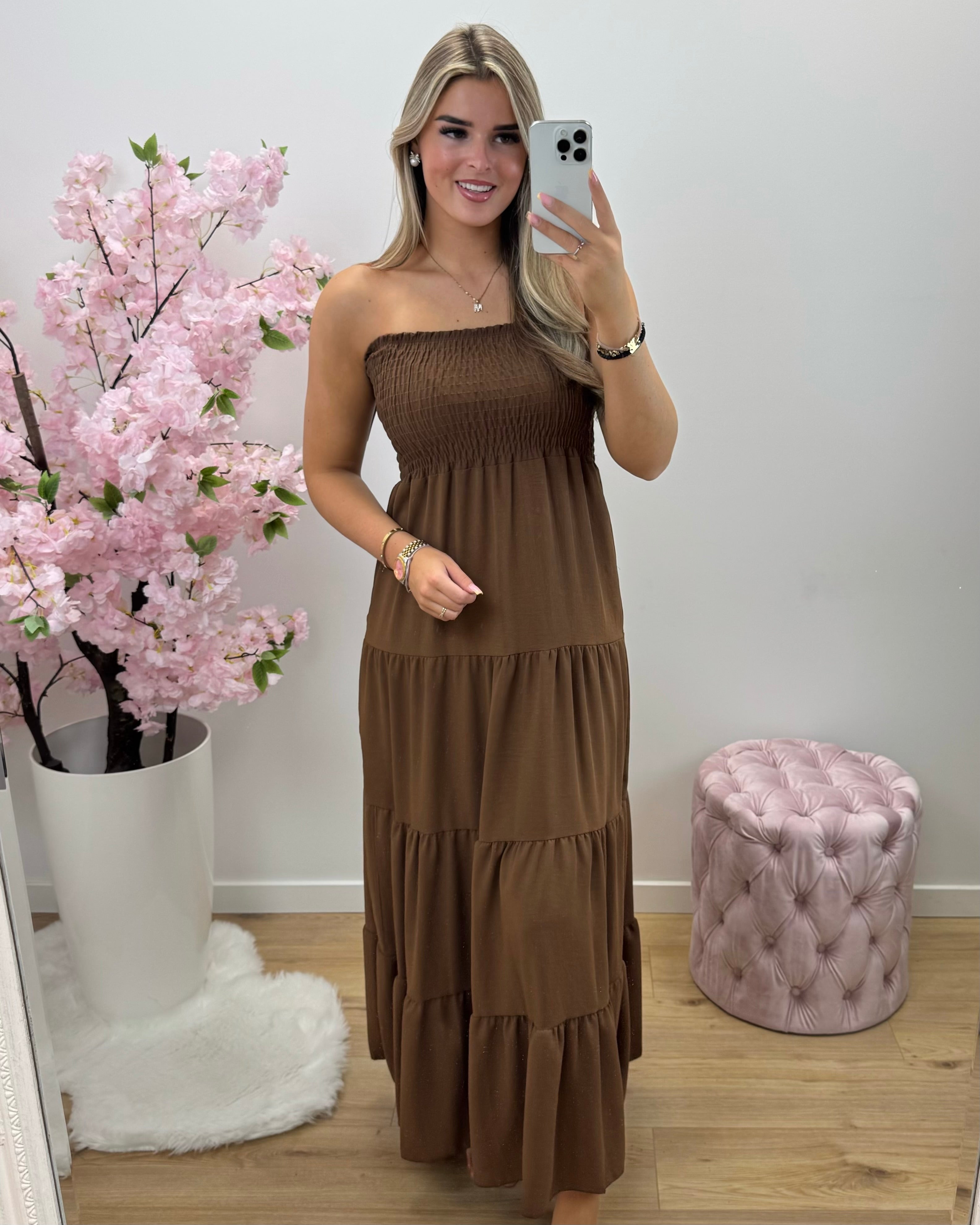 Jurk Ella bruin