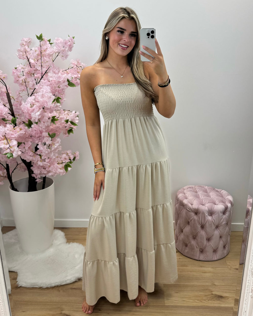 Jurk Ella beige