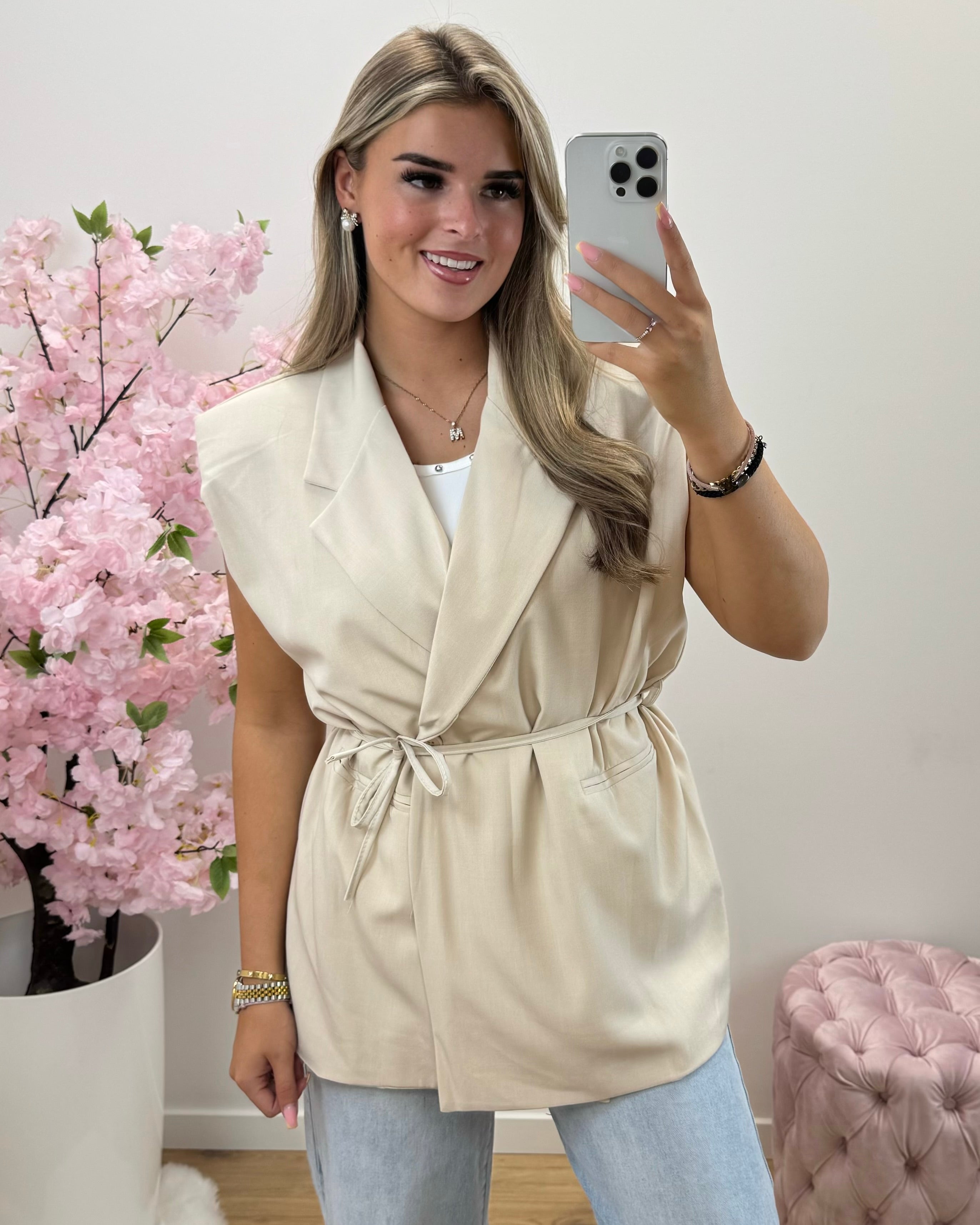 Gilet Emma beige