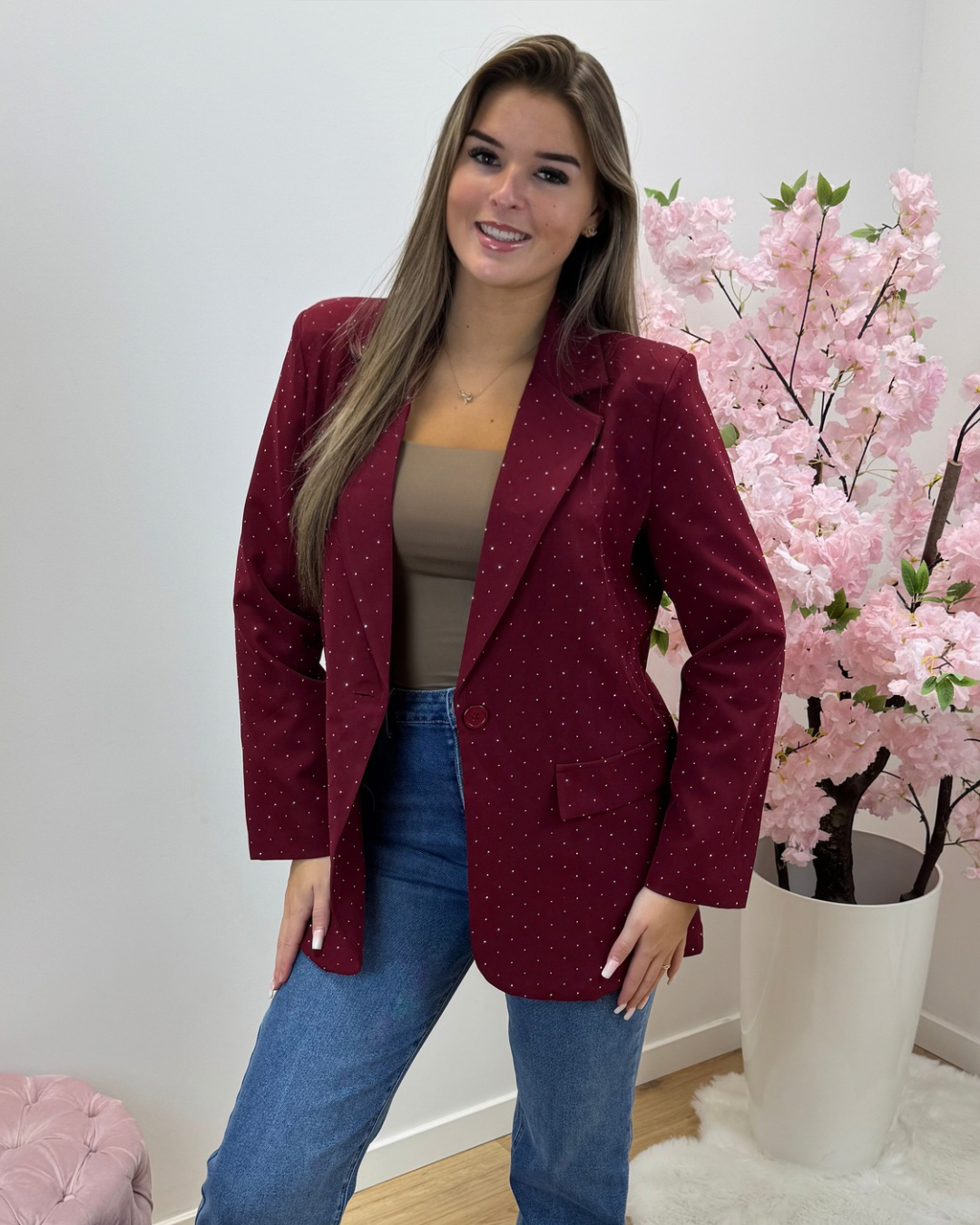 Blazer Tess bordeaux