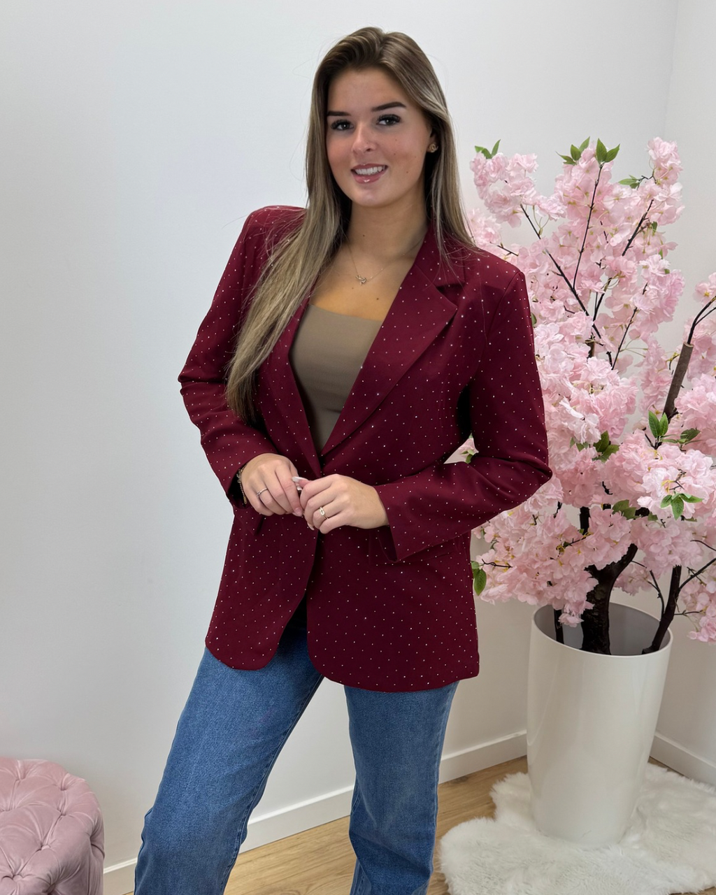 Blazer Tess bordeaux