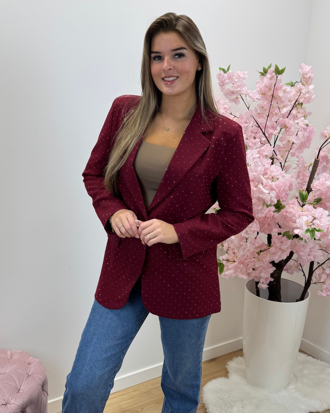 Blazer Tess bordeaux