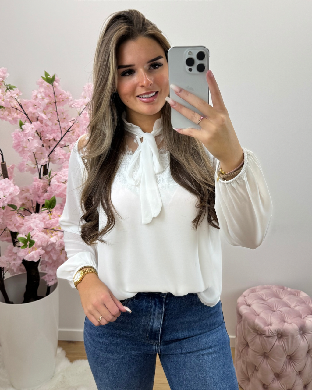 Blouse Puck wit