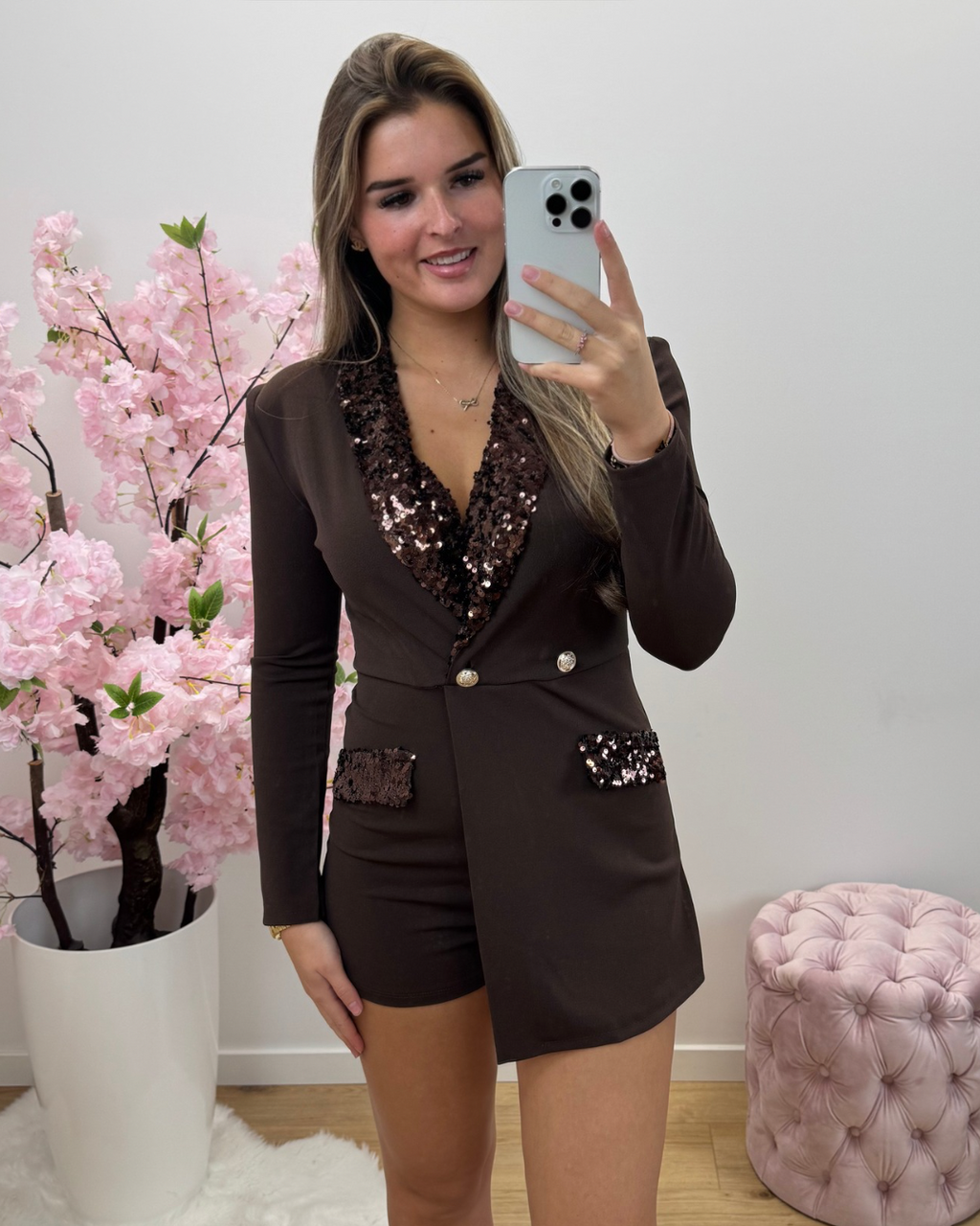 Playsuit Christy bruin