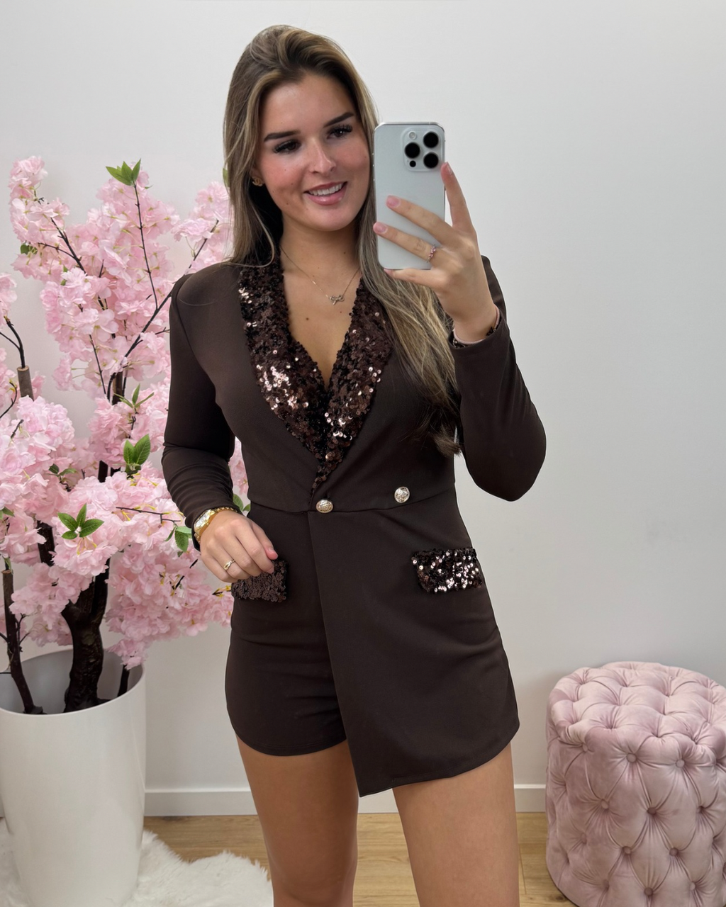 Playsuit Christy bruin