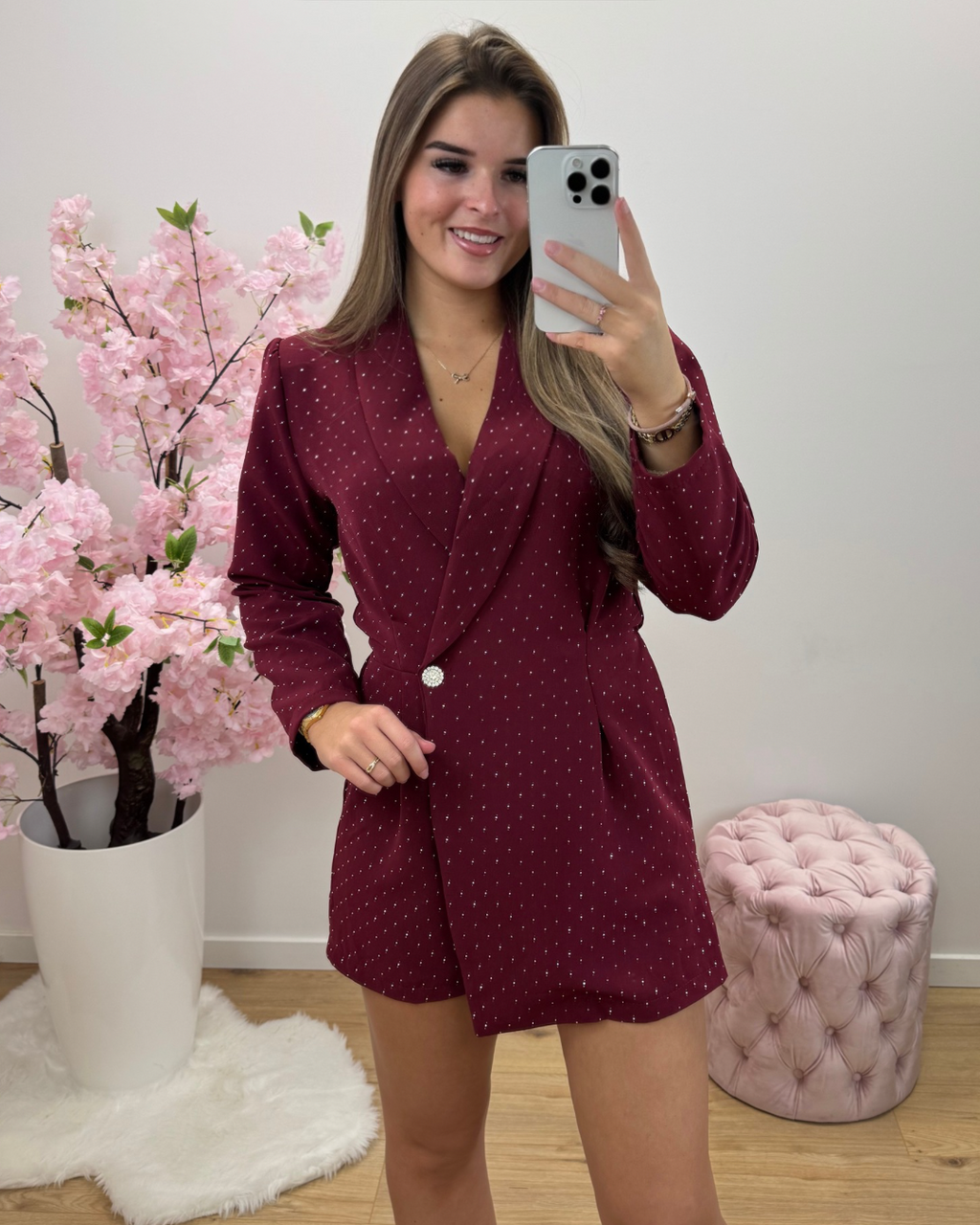Playsuit Estelle bordeaux