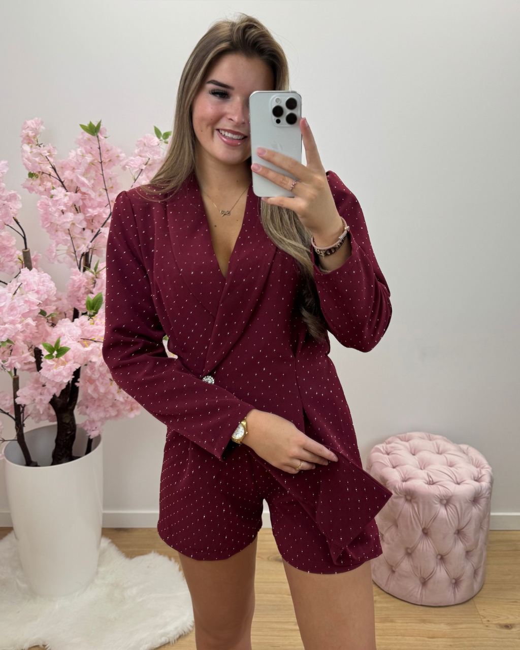 Playsuit Estelle bordeaux