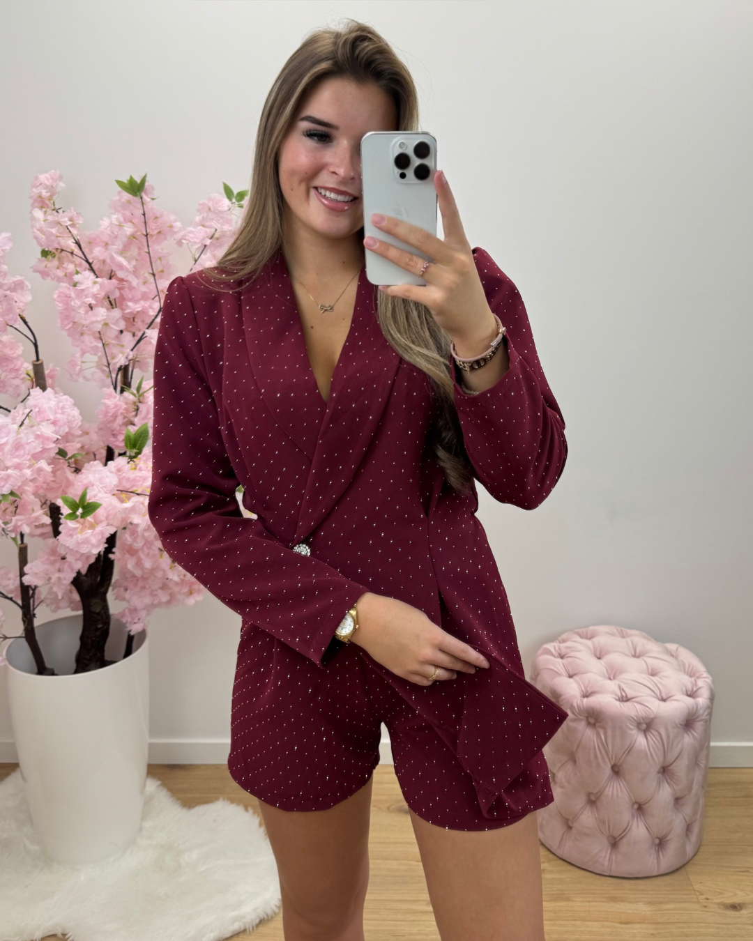 Playsuit Estelle bordeaux