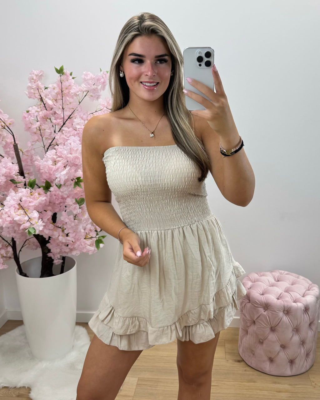 Playsuit Lynn beige