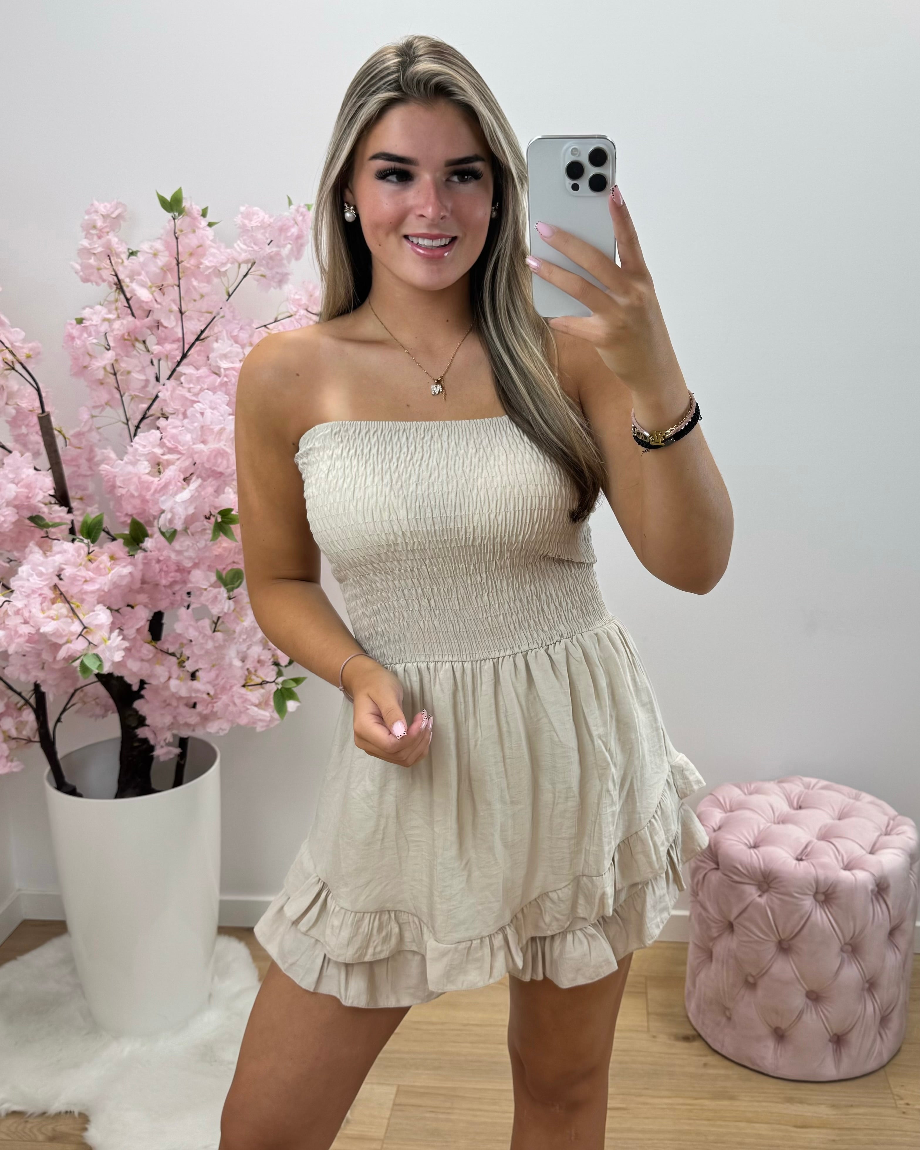 Playsuit Lynn beige