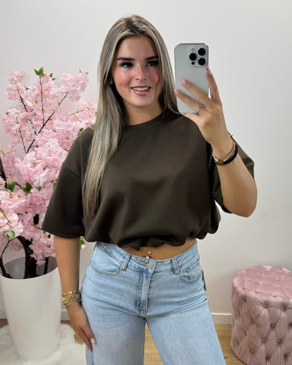 Shirt Elena bruin