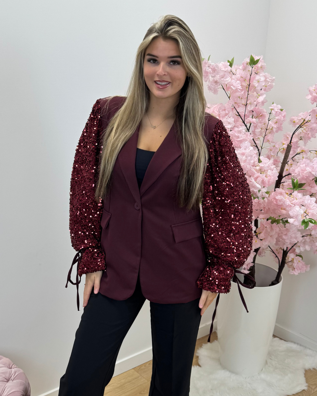 Blazer Party bordeaux