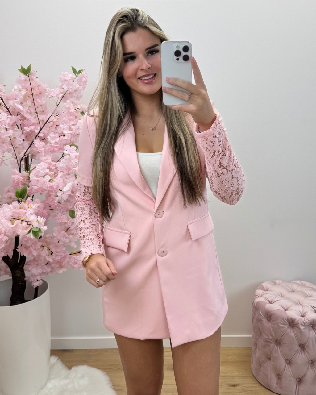 Blazer Lang roze