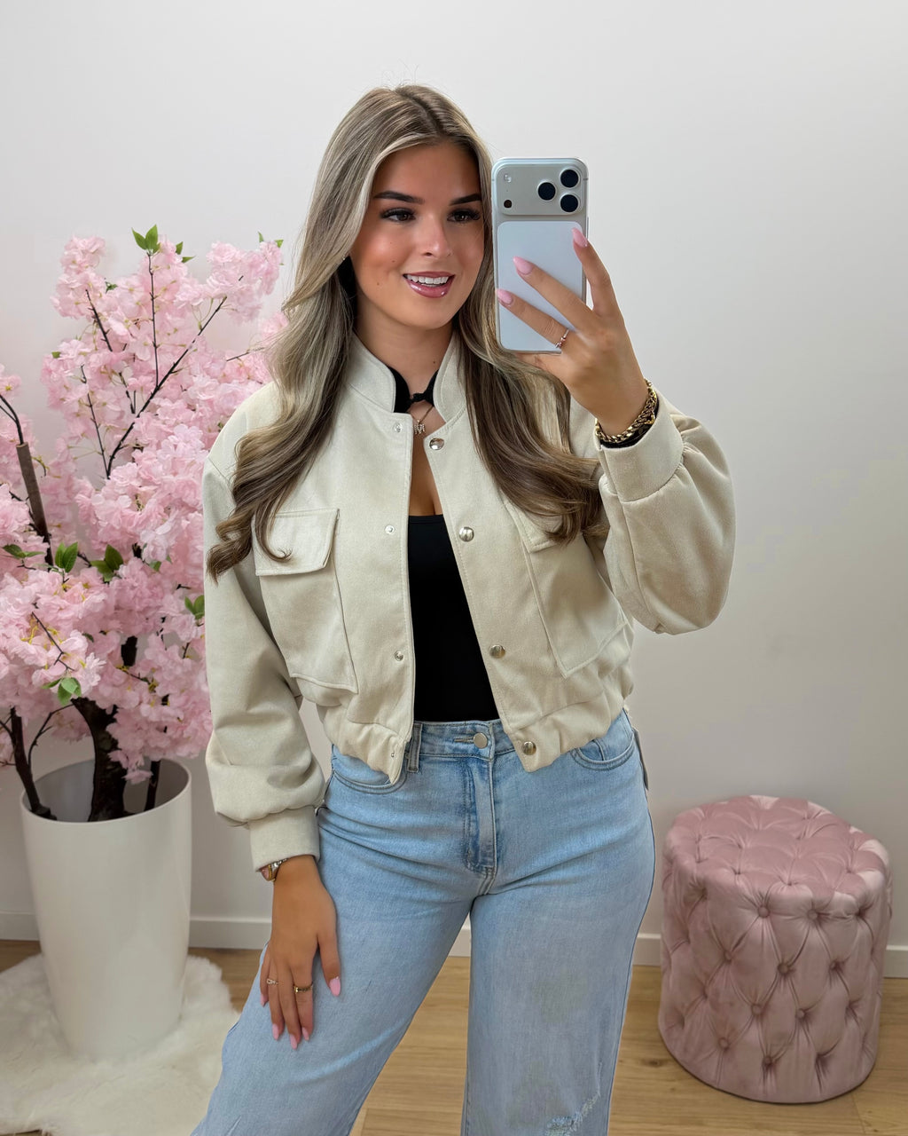 Jas Emma beige