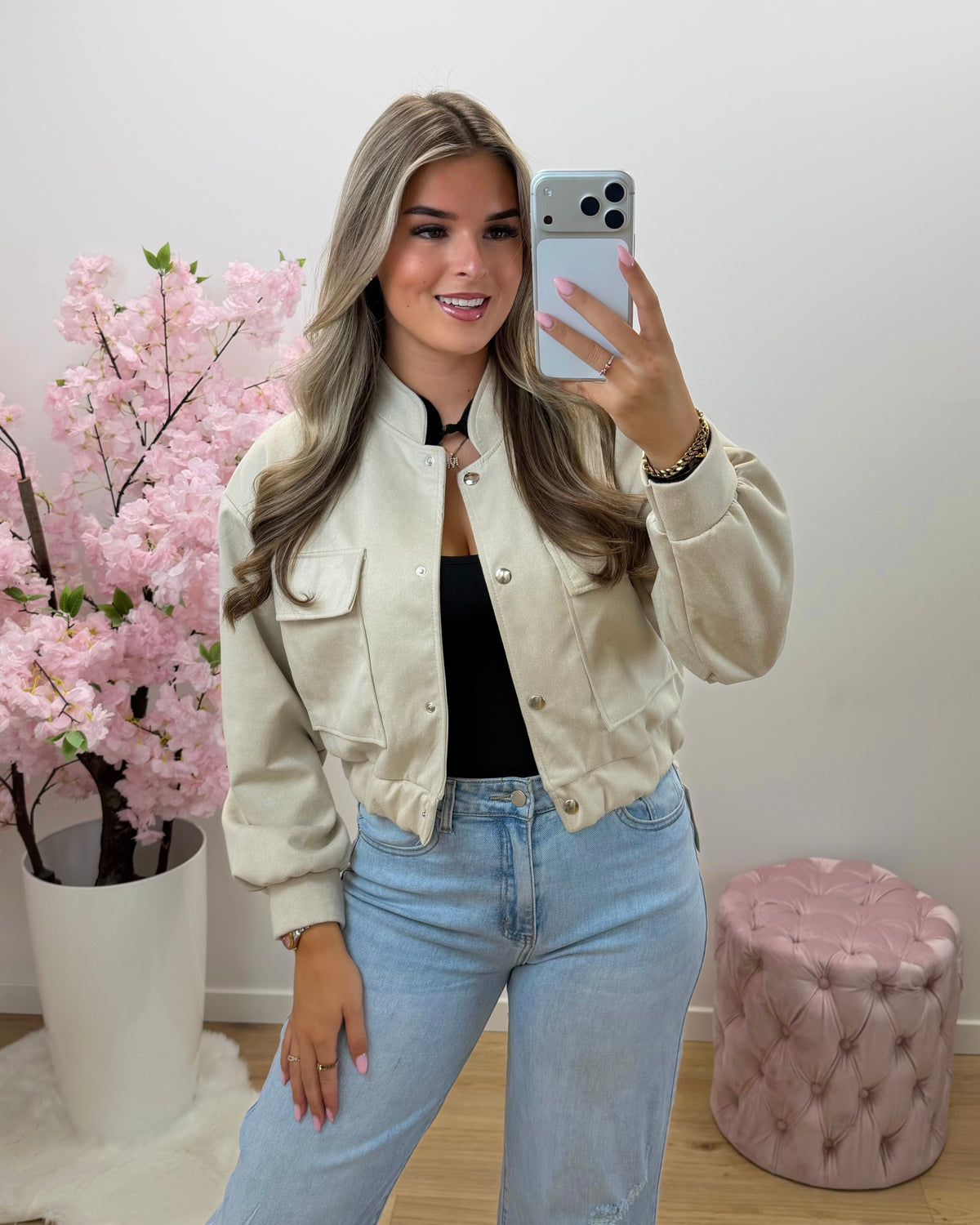 Jas Emma beige