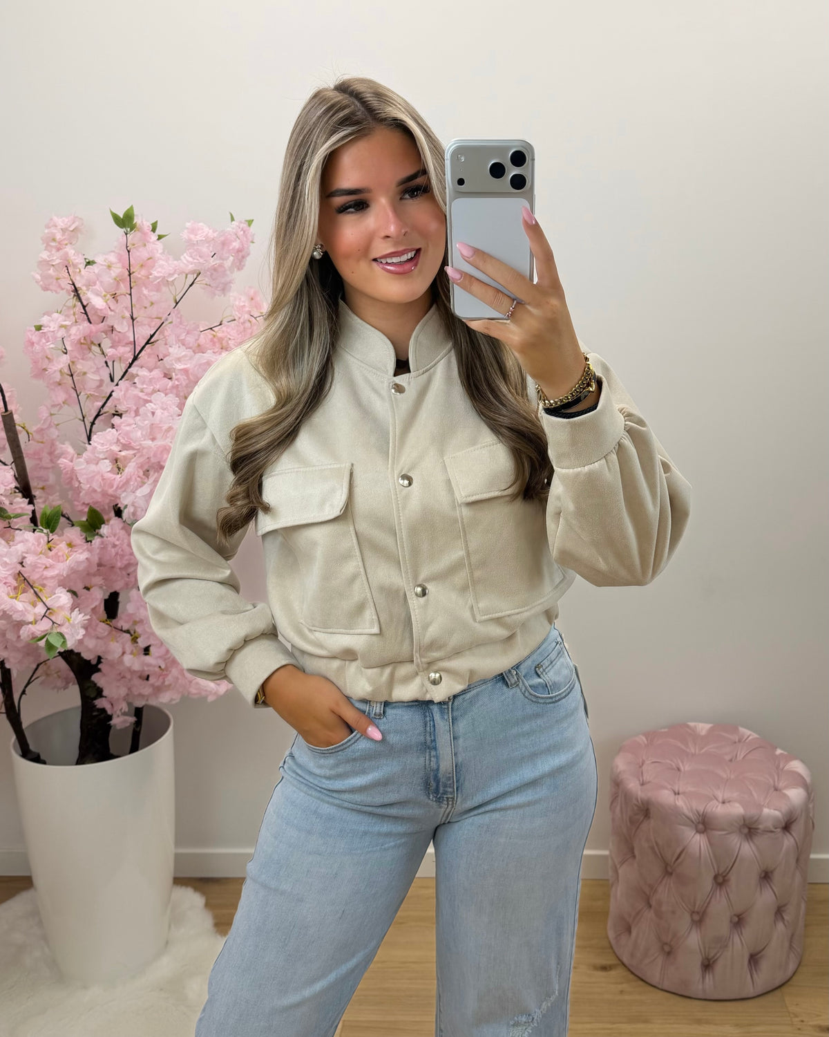 Jas Emma beige