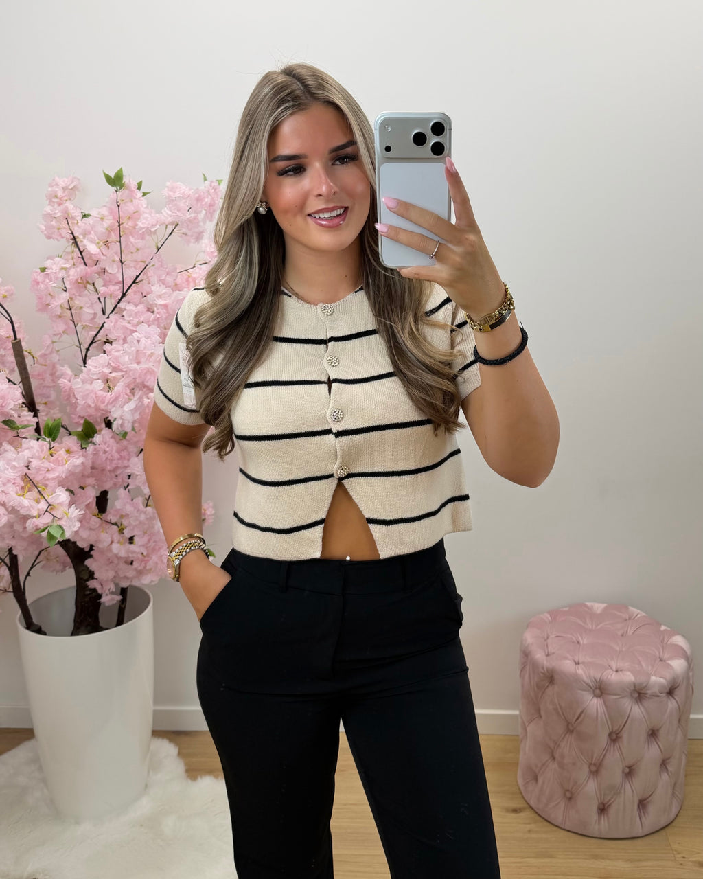 Top Sara beige
