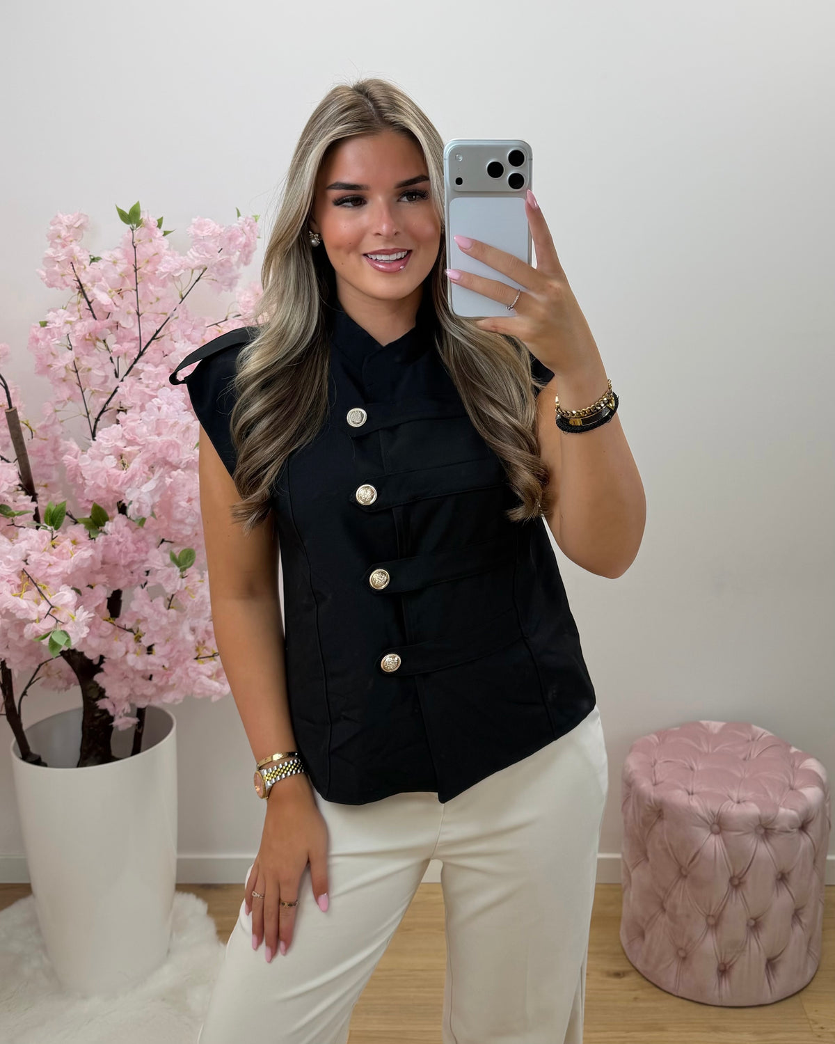 Gilet Mea zwart