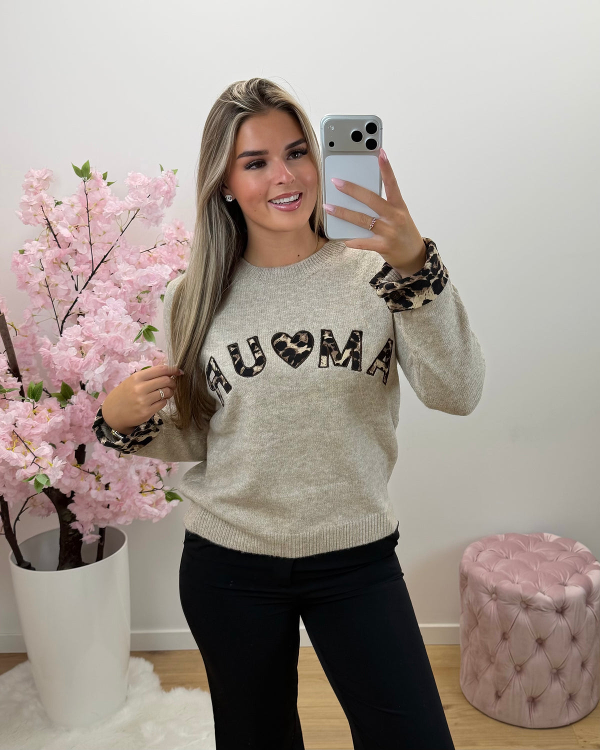 Trui Amour taupe