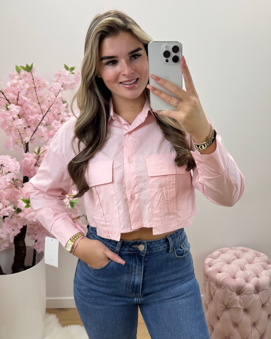 Blouse Fien roze