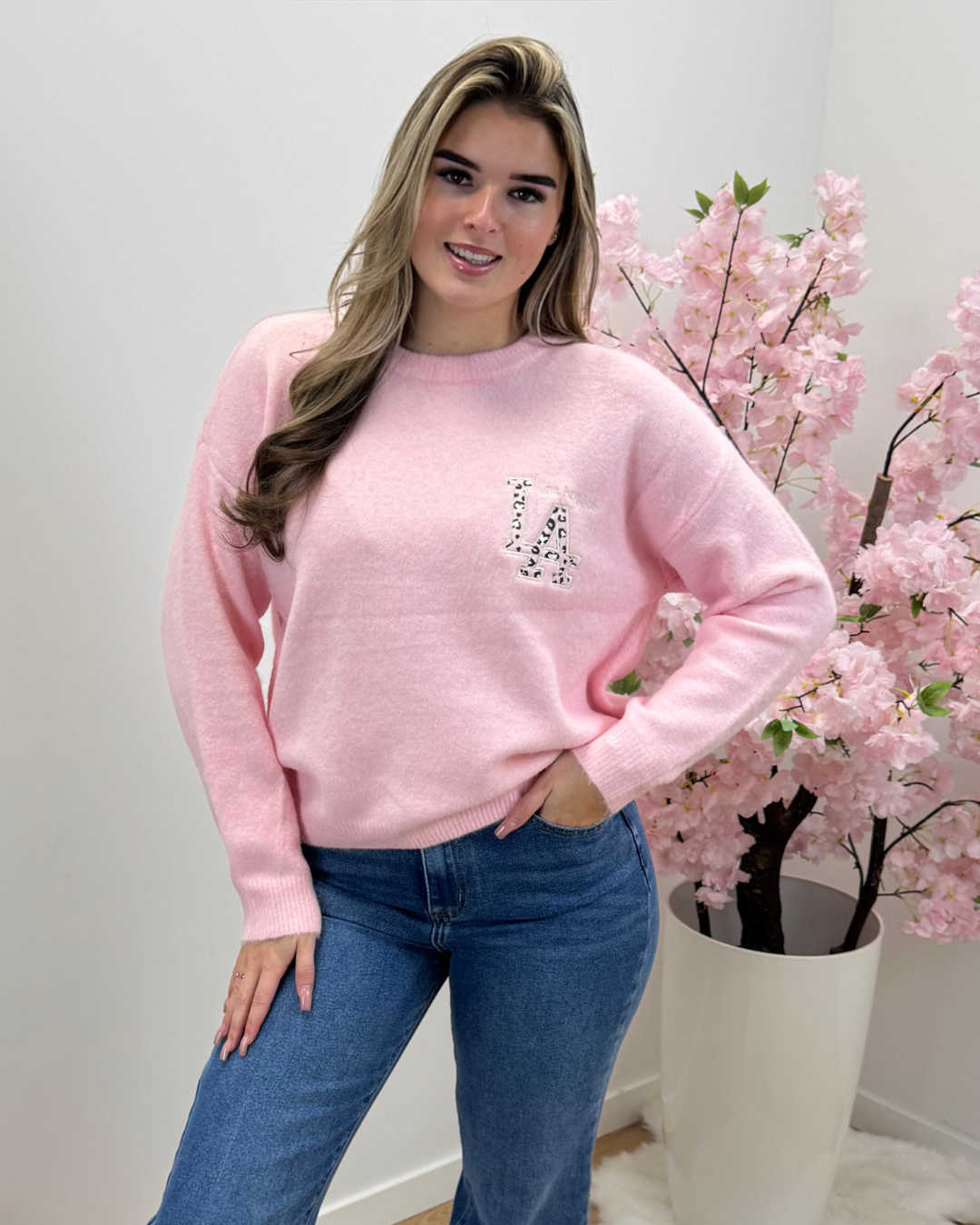 Trui LA roze