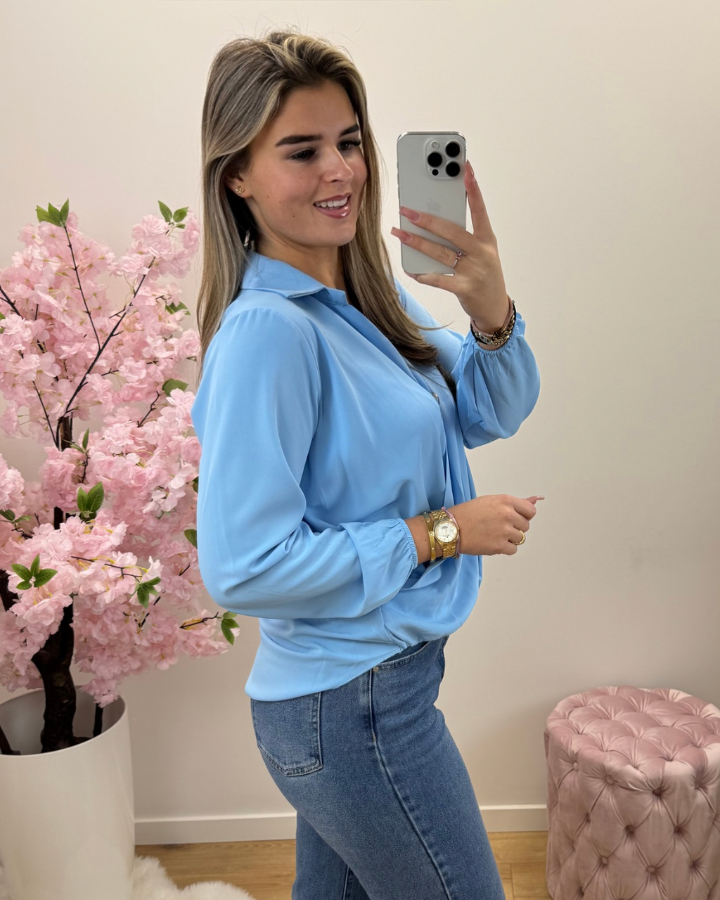 Blouse Clair blauw