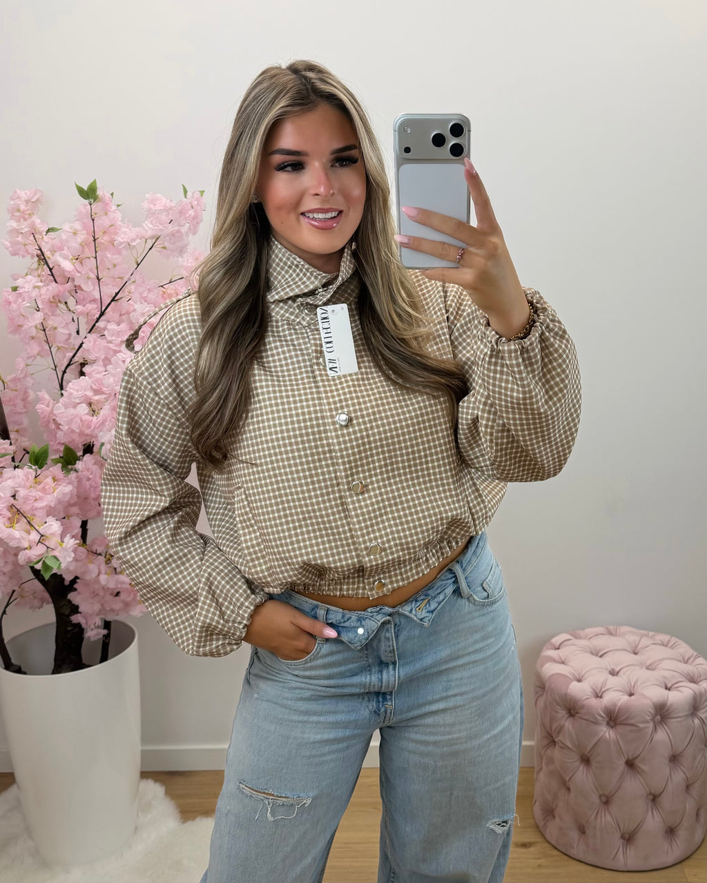 Jas Eva beige