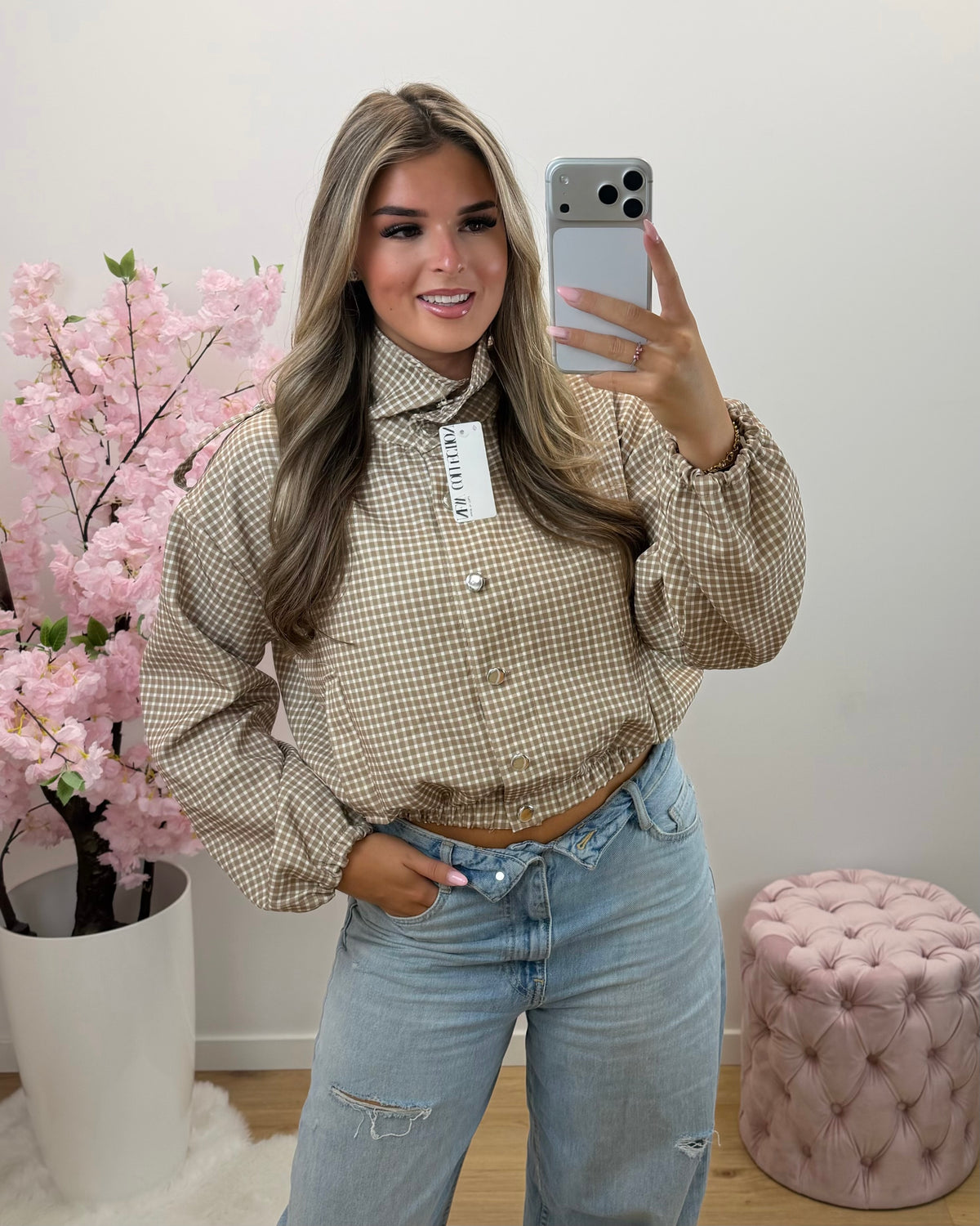 Jas Eva beige