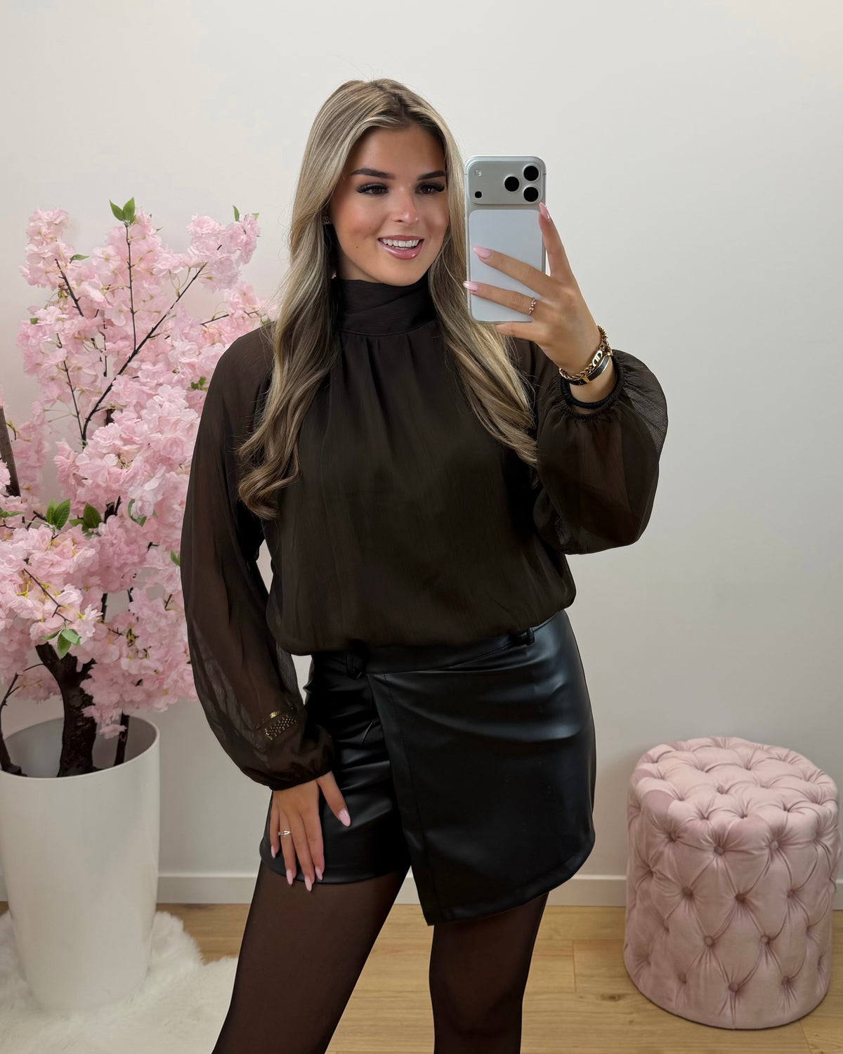 Blouse Isabel bruin