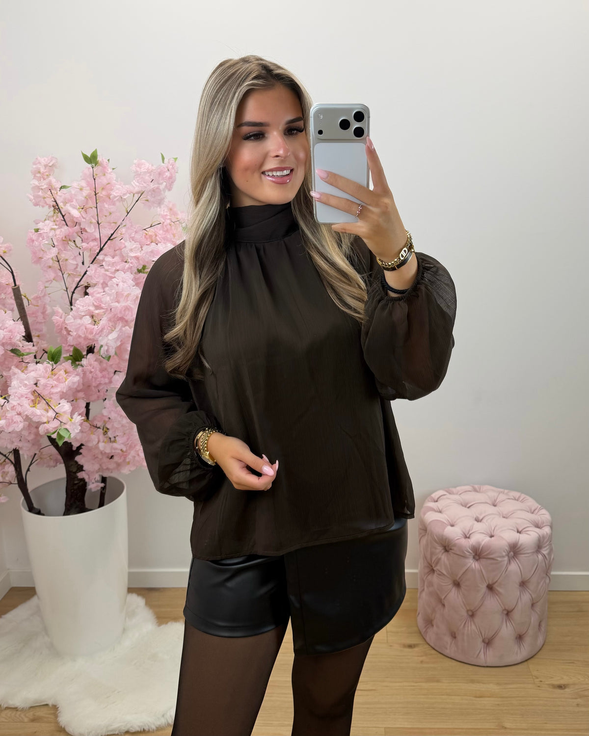 Blouse Isabel bruin