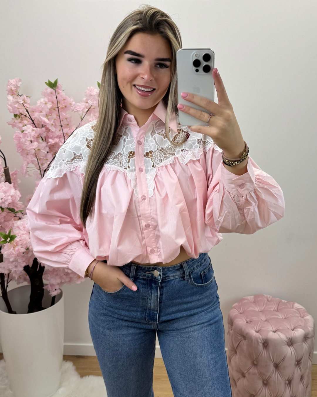 Blouse Vera roze