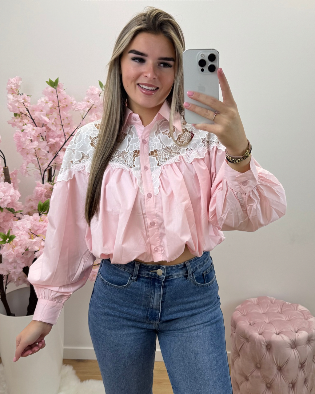 Blouse Vera roze