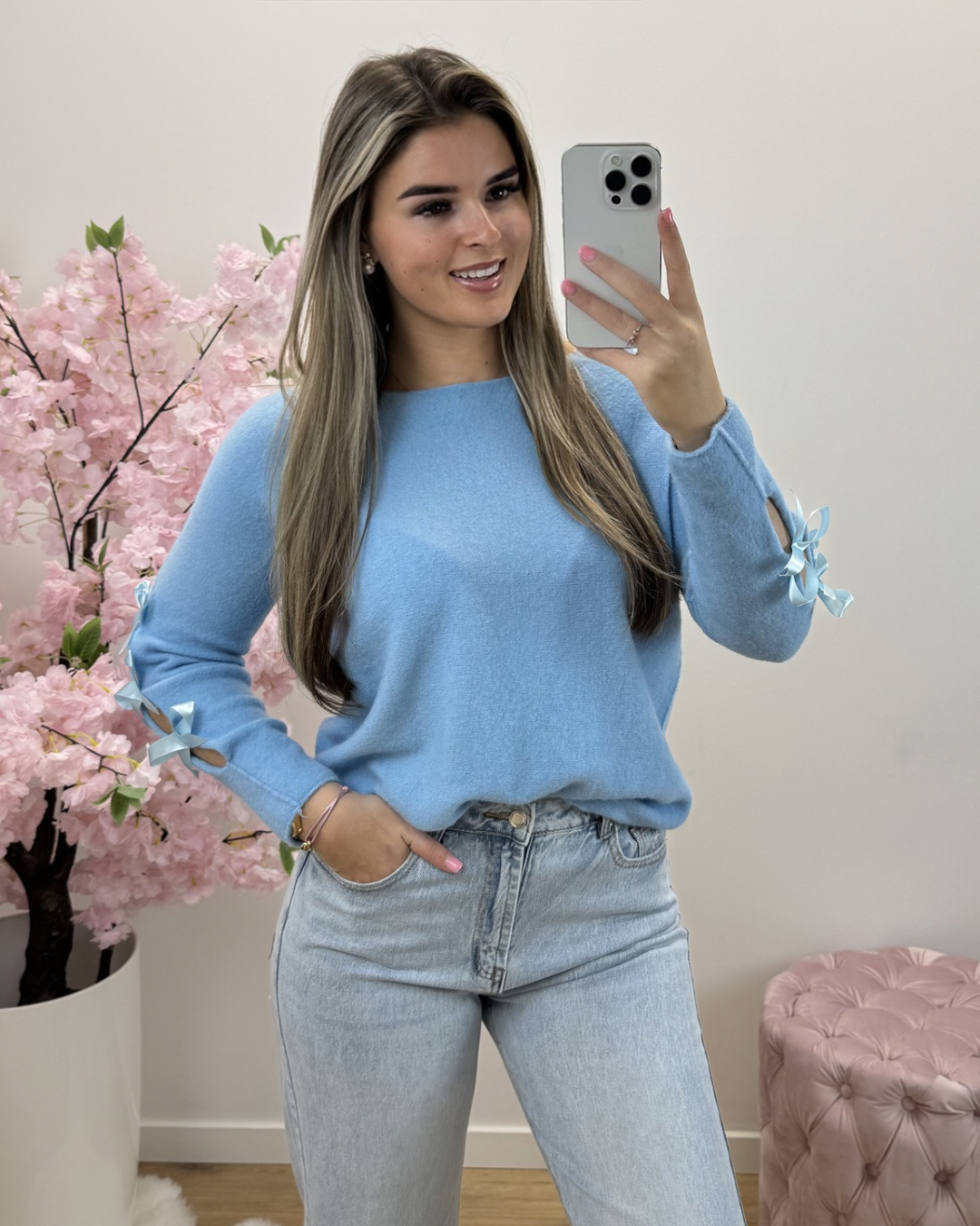 Trui Strik blauw