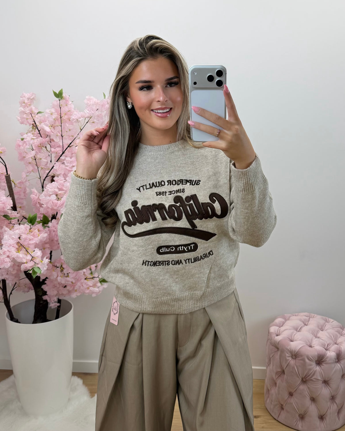 Trui Daisy beige