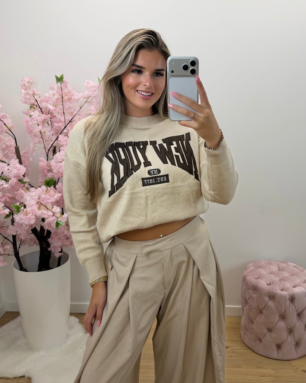 Trui New York beige