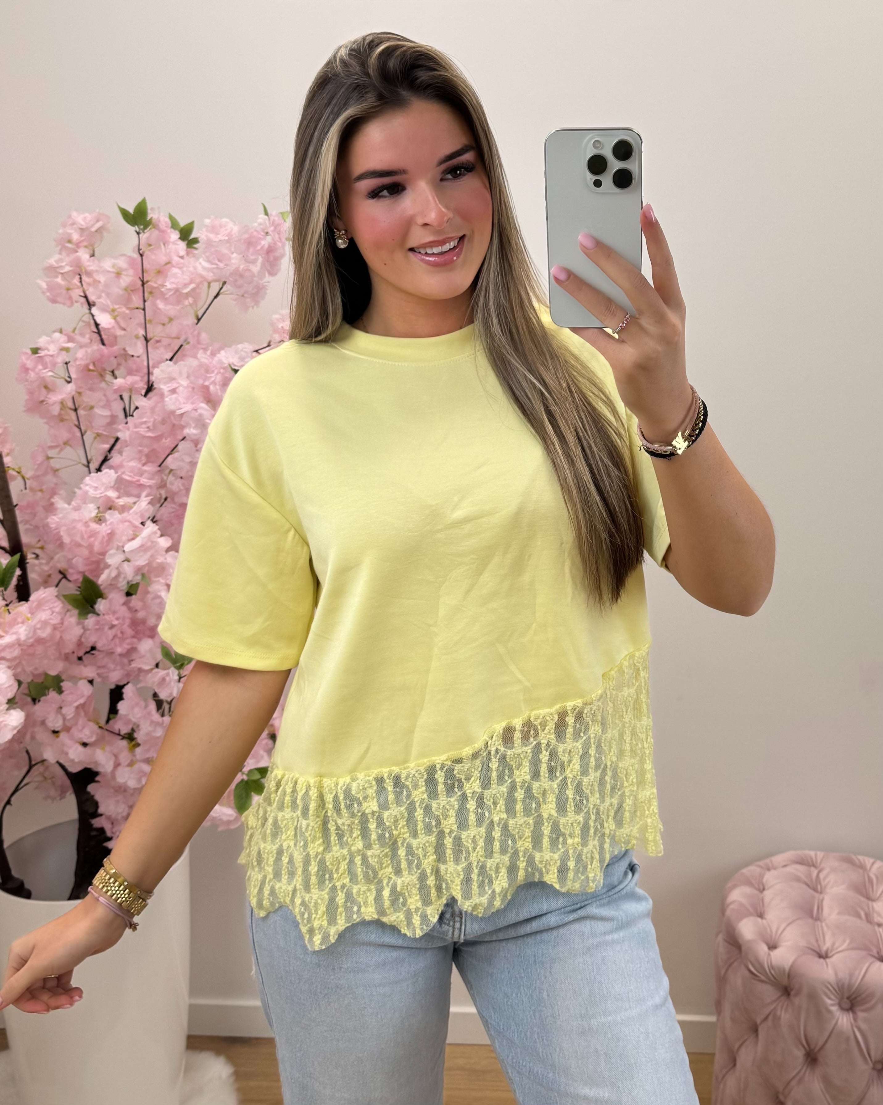 Shirt Lena geel