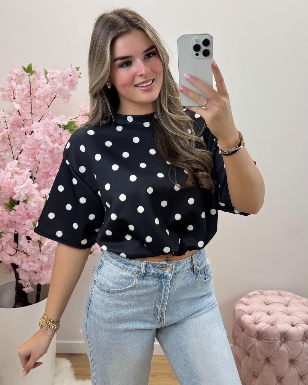 Top Emily zwart