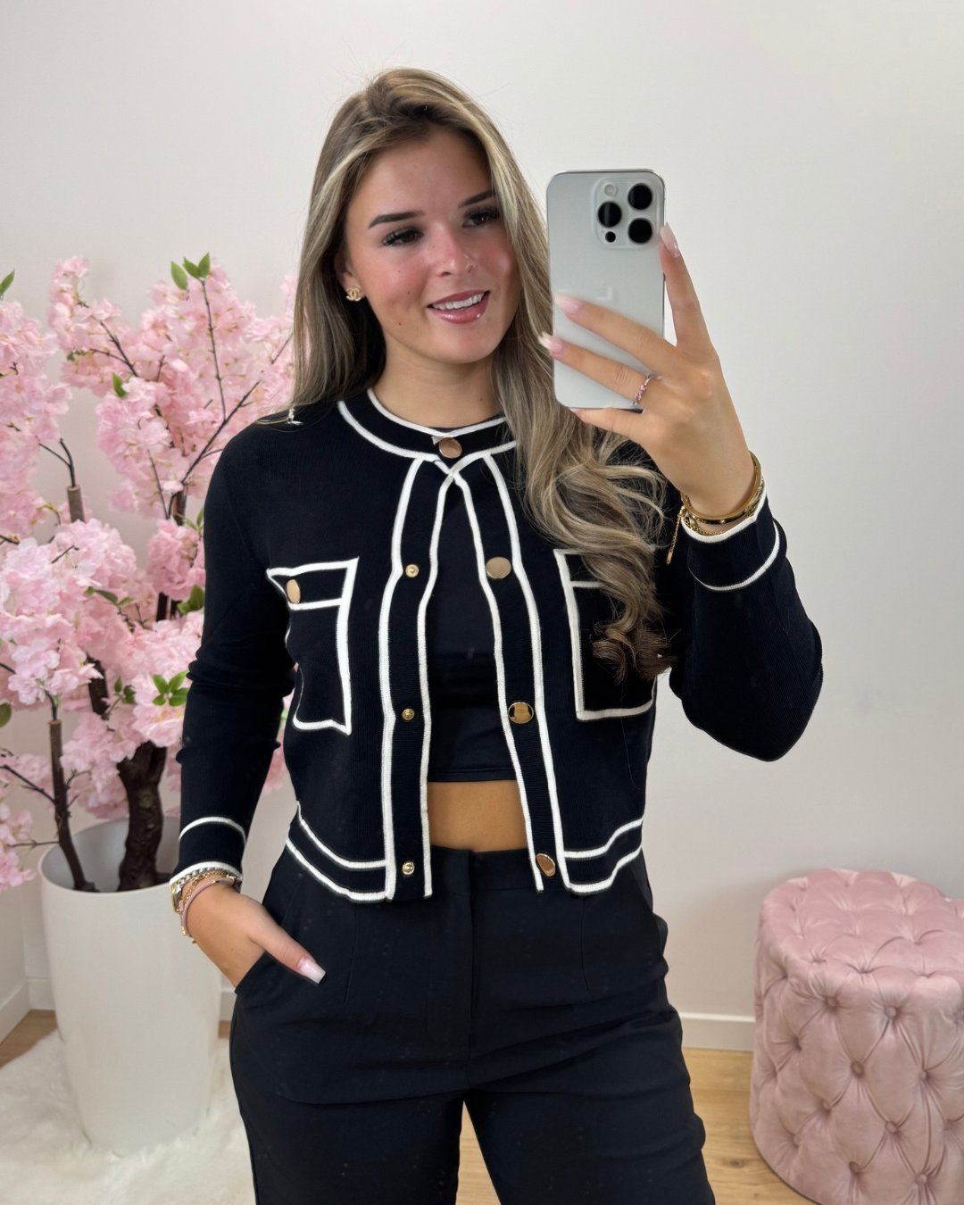 Top/Vest Ella zwart