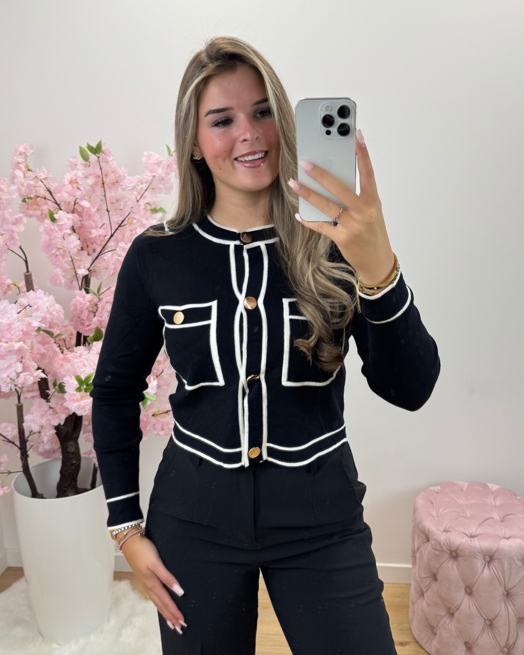 Top/Vest Ella zwart