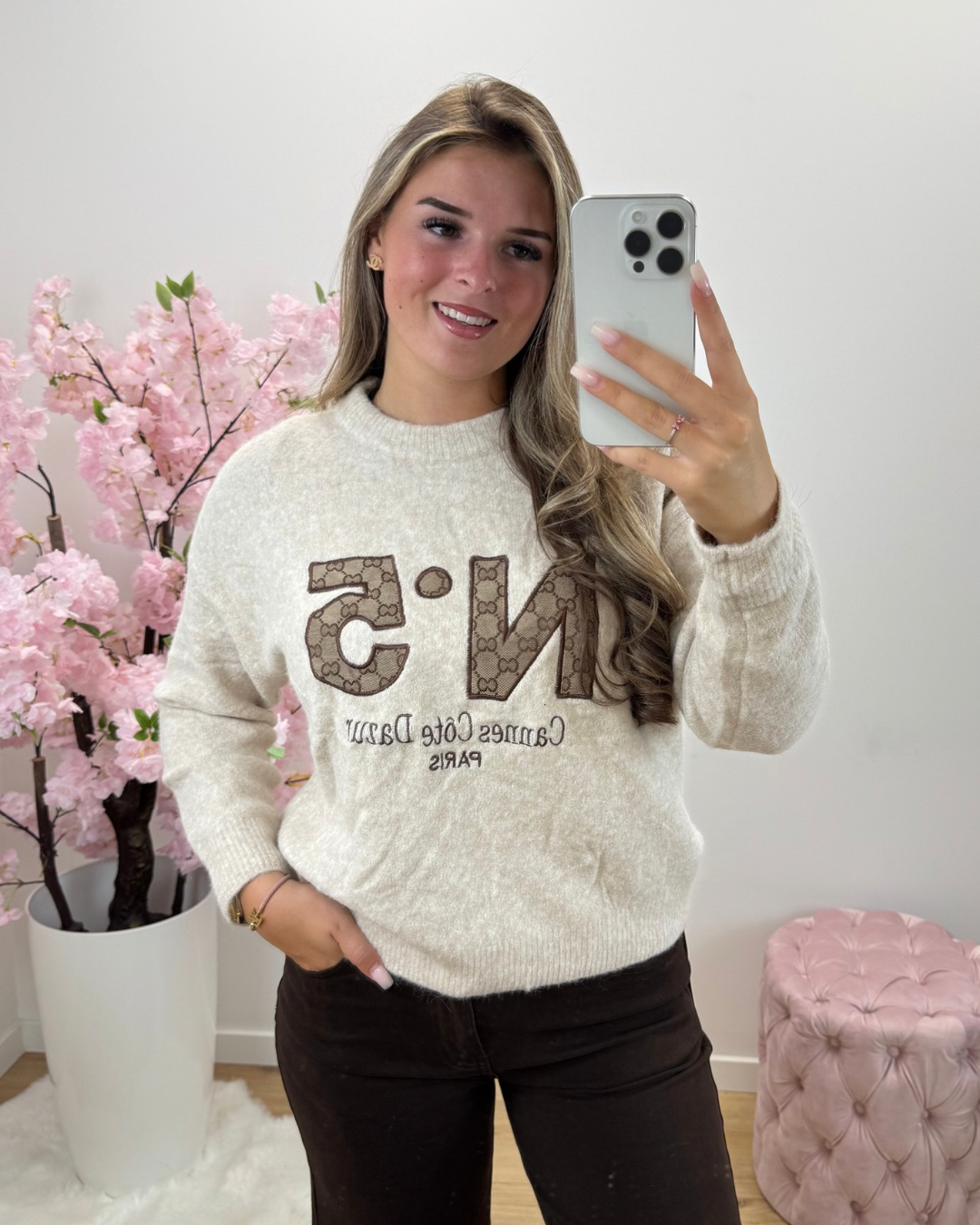 Trui Five beige