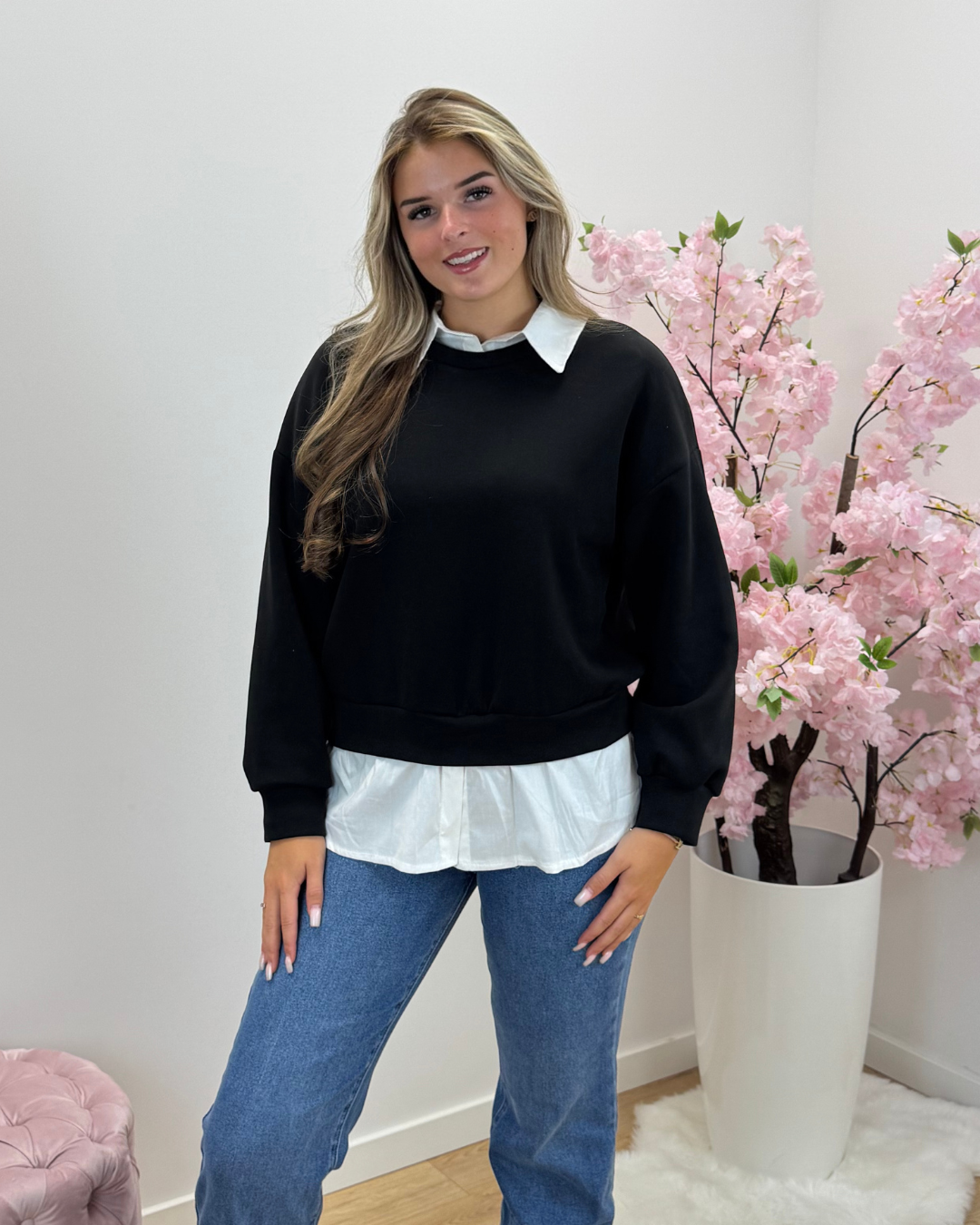 Blouse/Trui New York zwart