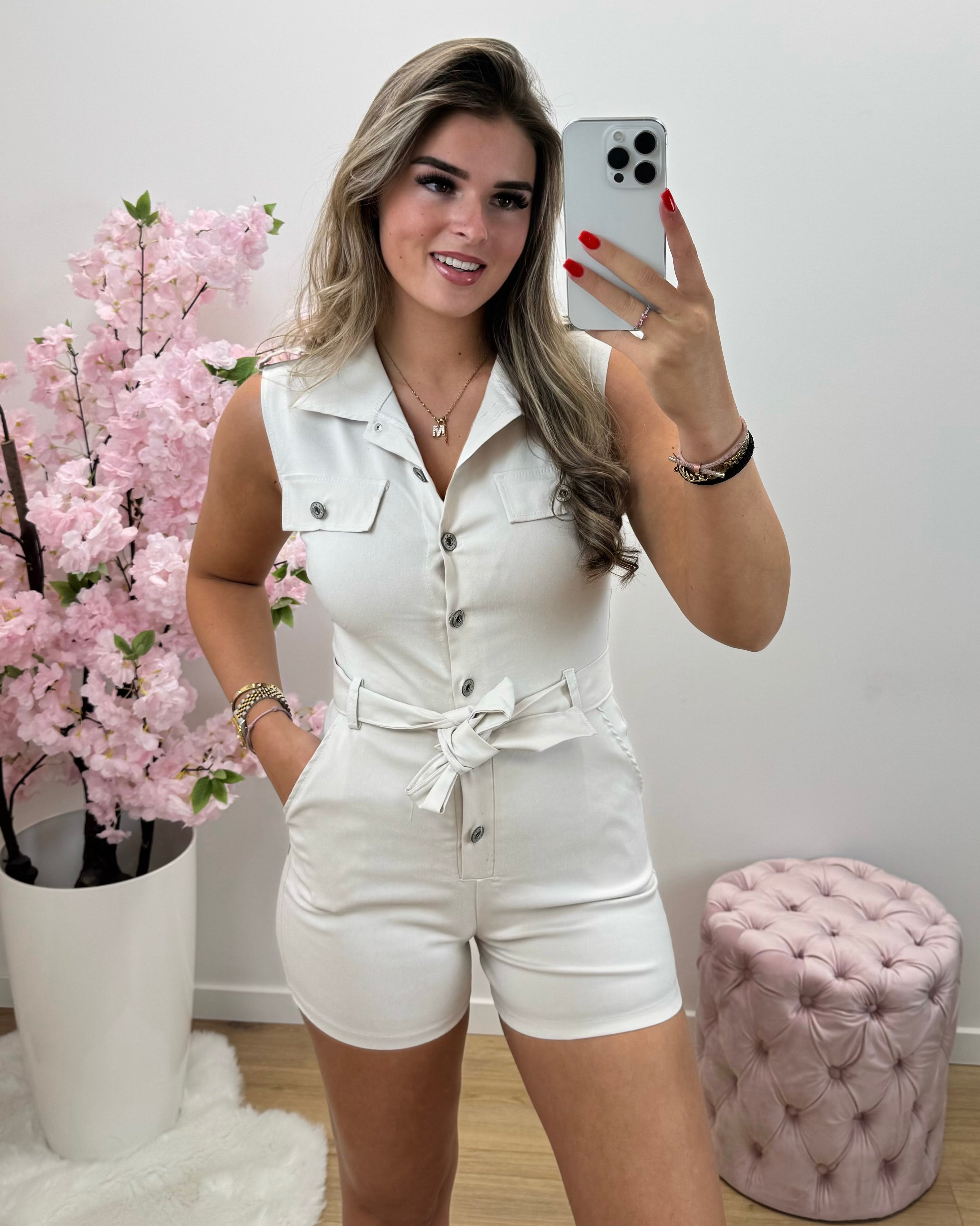 Playsuit Anna beige