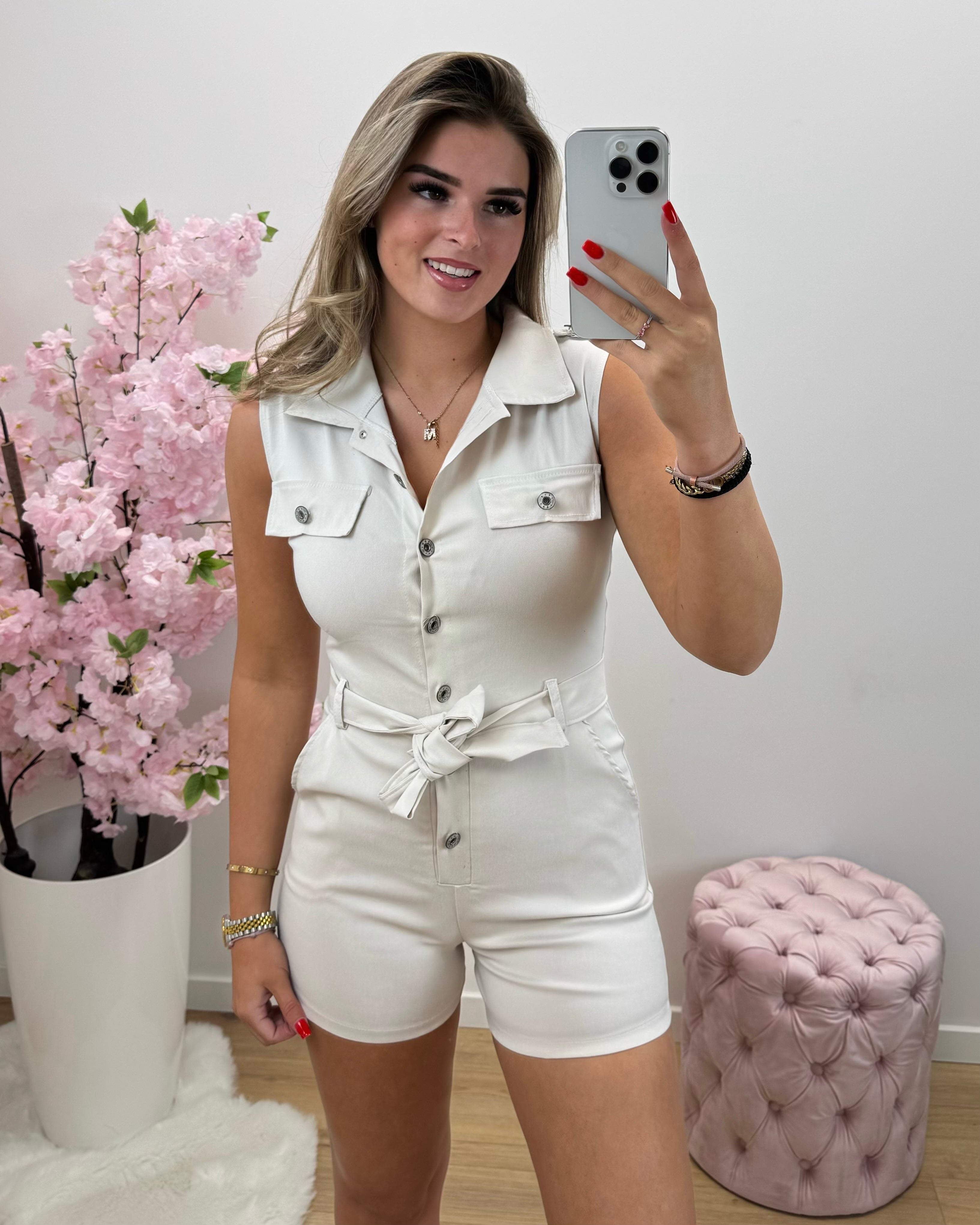 Playsuit Anna beige