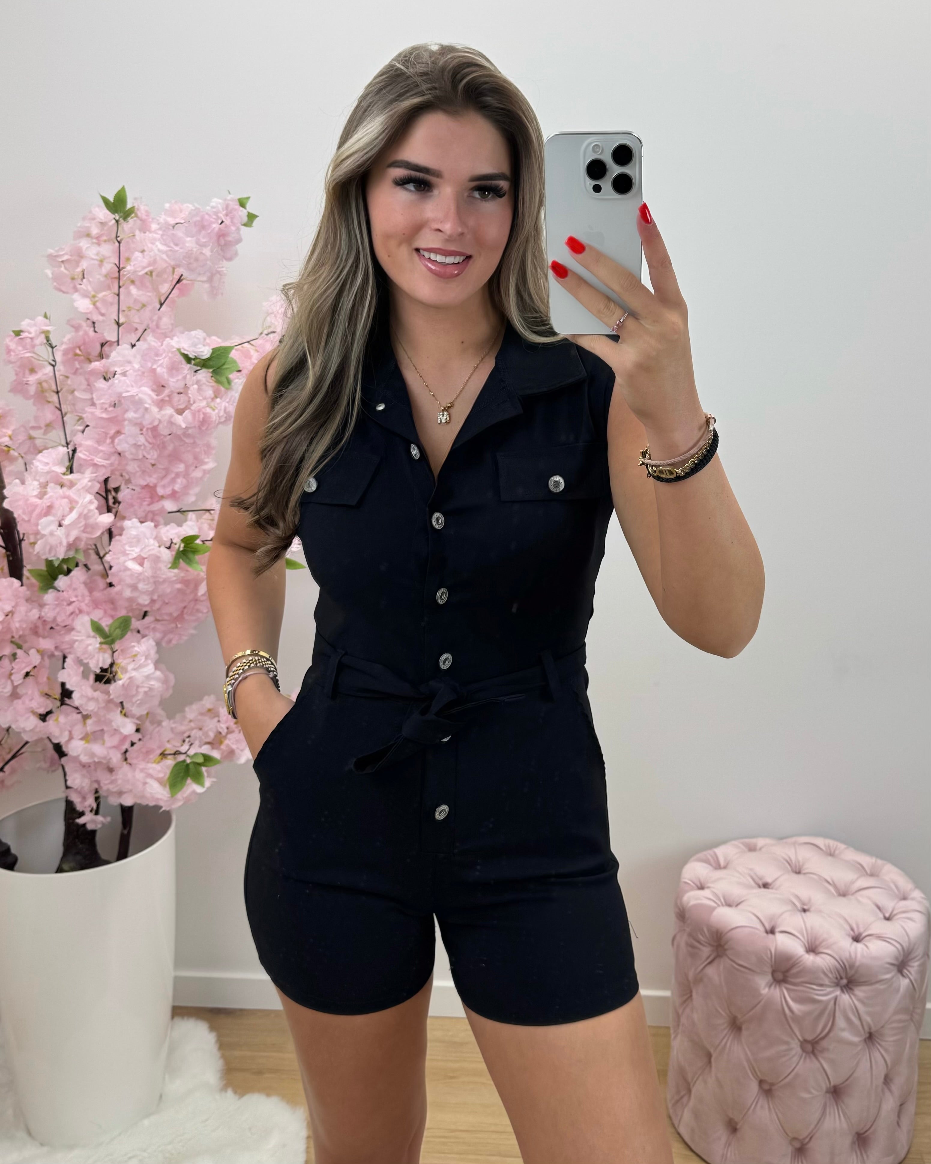 Playsuit Anna zwart